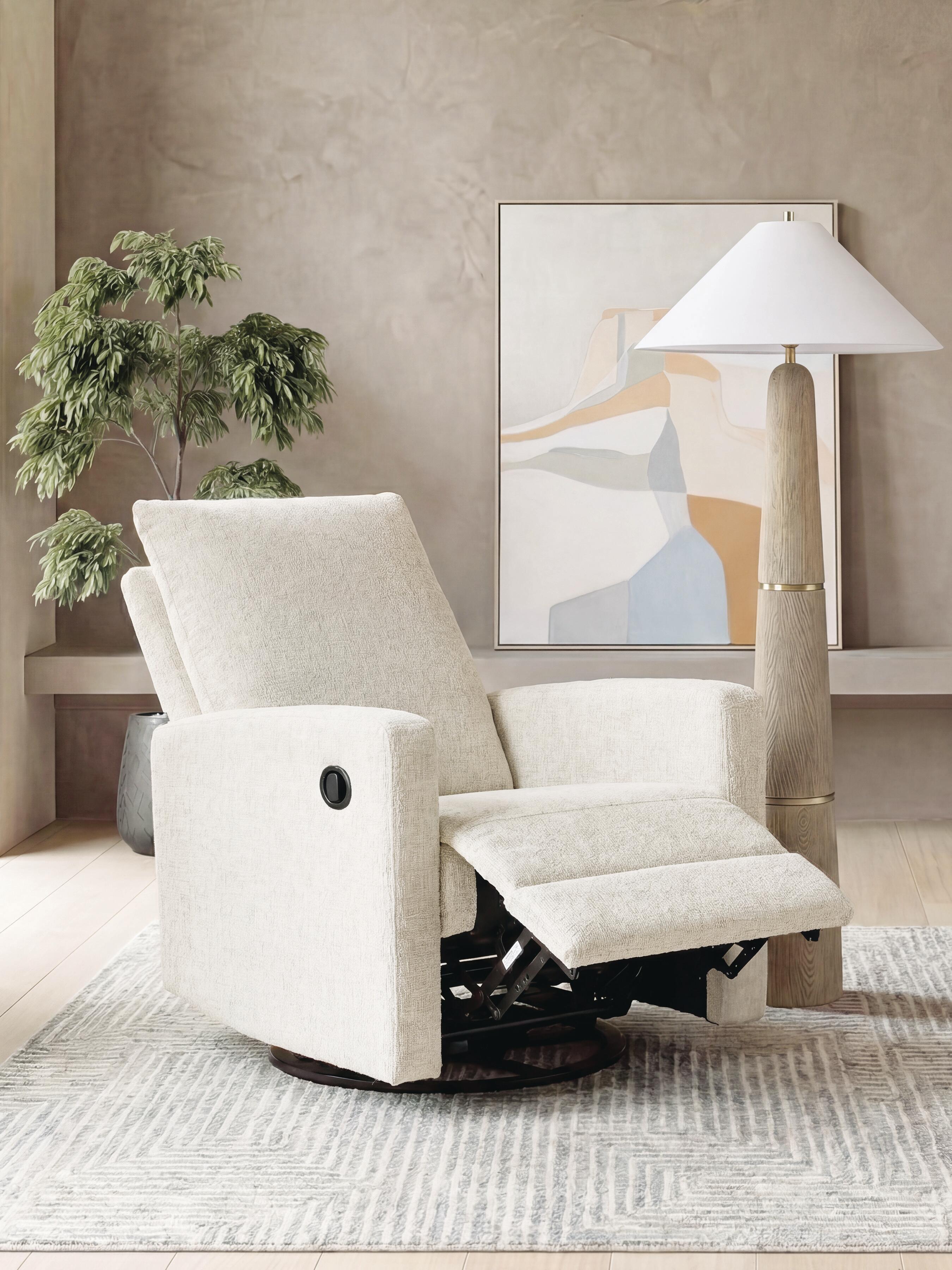 Ashley Furniture Oaklynn-Manor - Swivel Glider Recliner - Canvas - Image 9