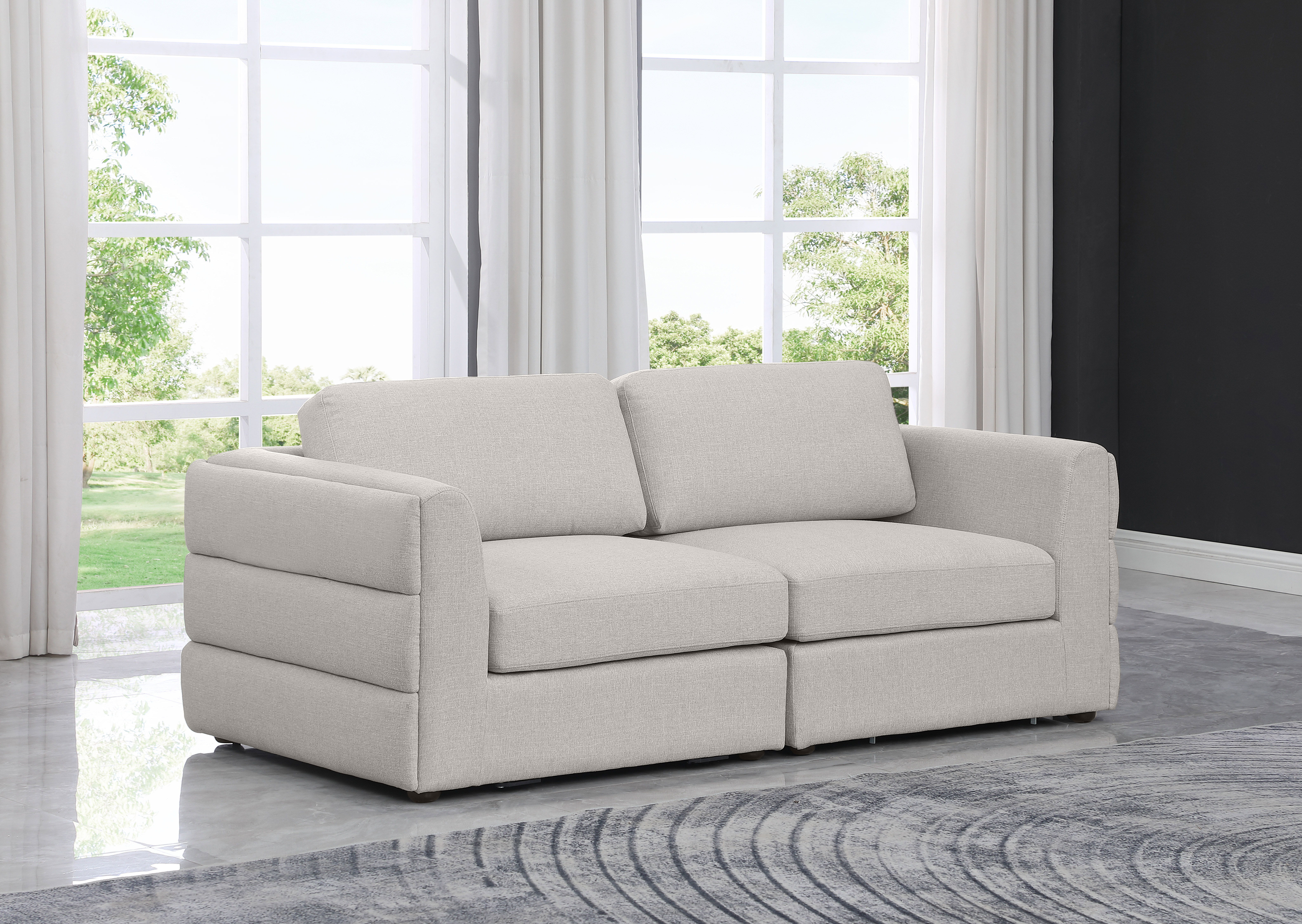 Beckham - Modular 2 Piece Sofa - Beige