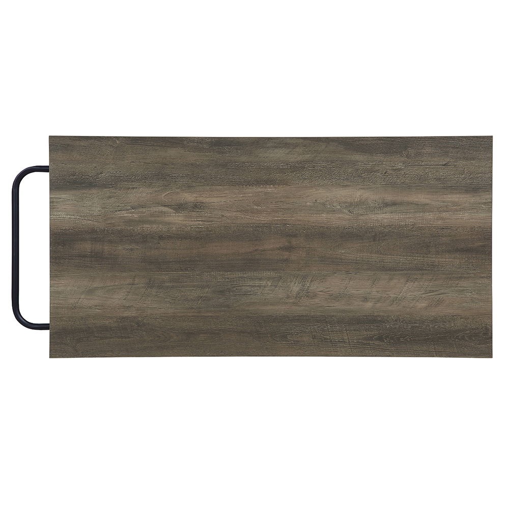 Lona - Kitchen Island - Rustic Oak & Black, black, view 3