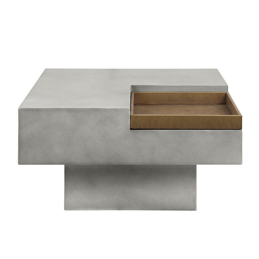 Kailano - Coffee Table - Weathered Gray, gray, view 6