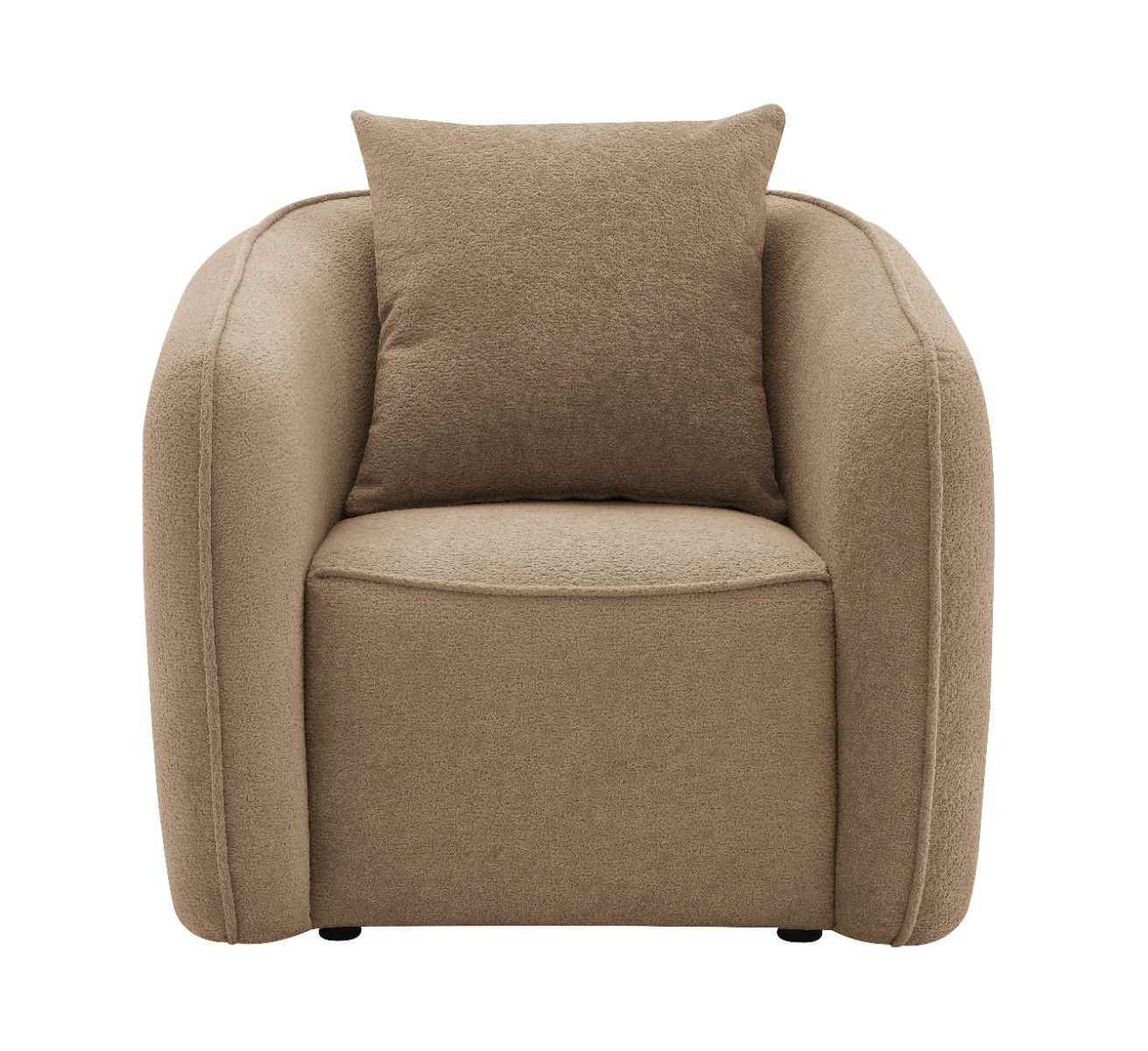 Keith - Chair With Pillow - Brown Chenille, light brown, view 8