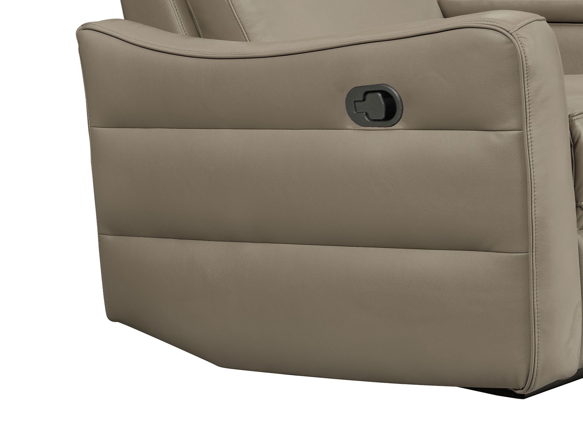3517 - Chair With Manual Recliner - Taupe