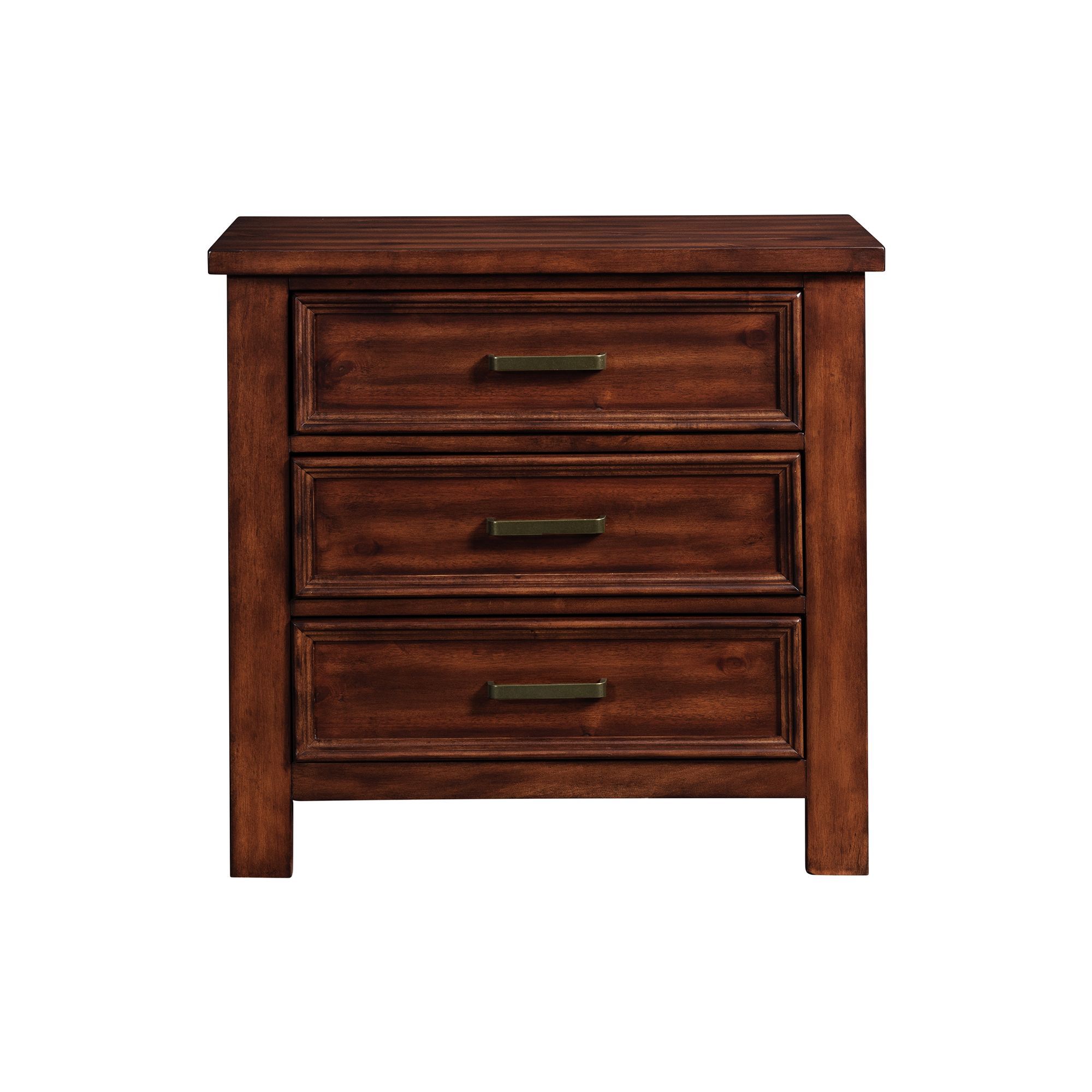 Sullivan - 3-Drawer Nightstand - Rich Cherry