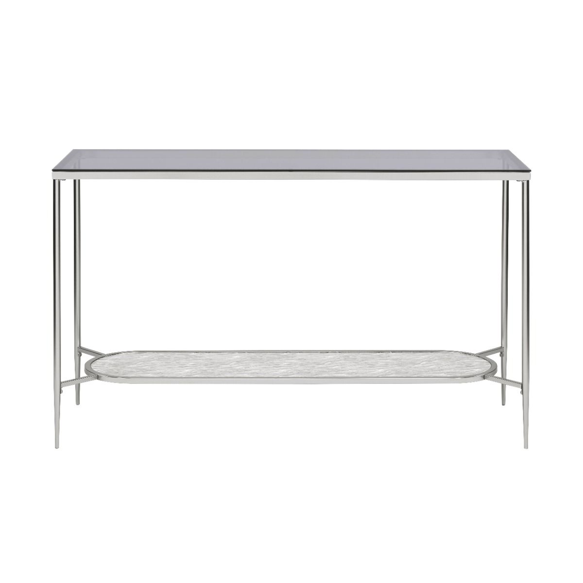 Adelrik - Sofa Table - Glass & Chrome, silver, view 7