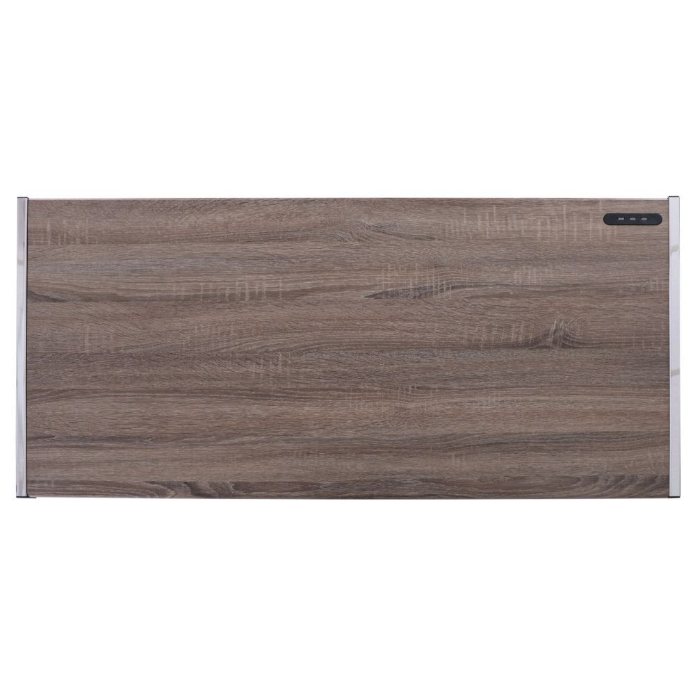 Finis - Writing Desk With USB - Weathered Oak & Chrome, silver, view 3