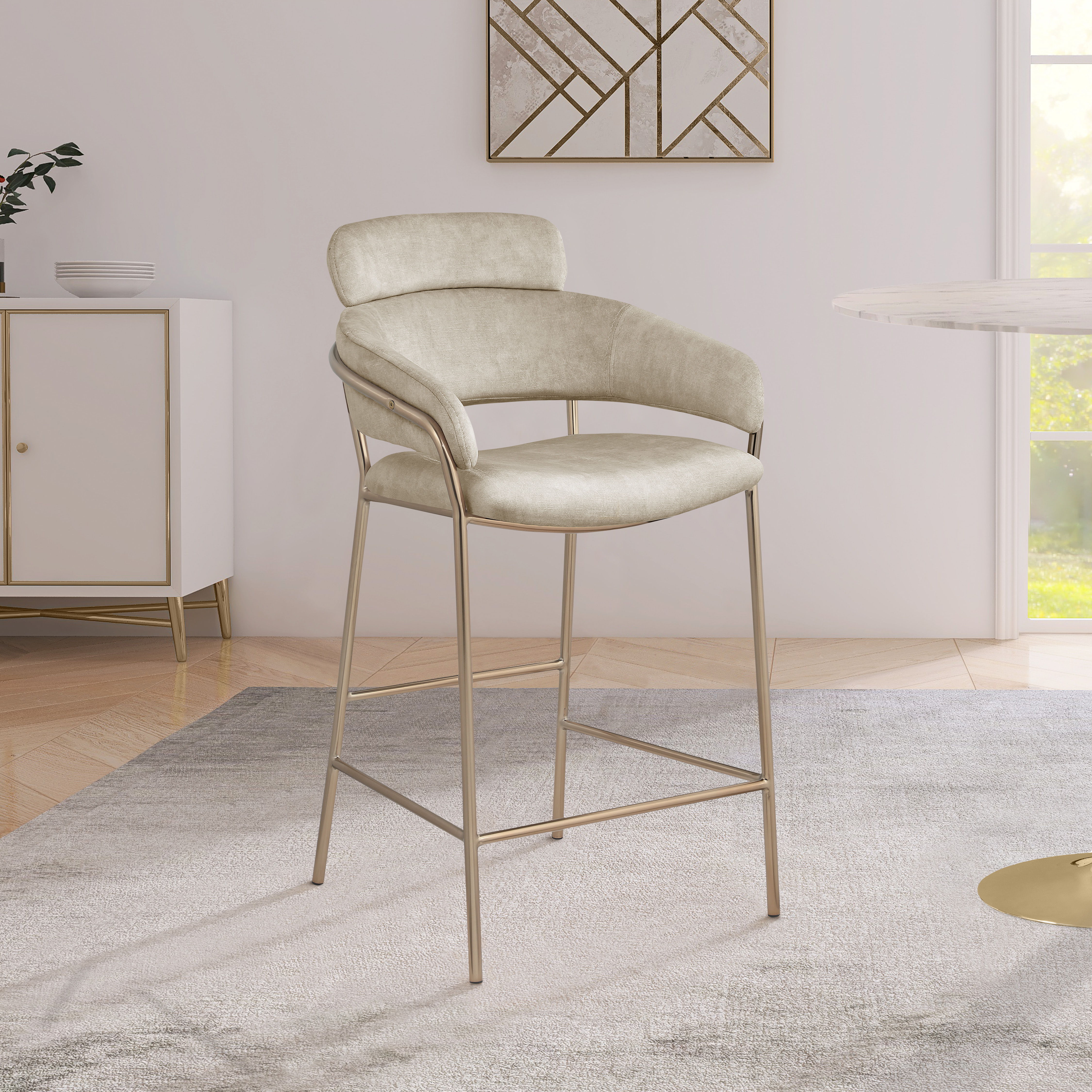Yara - Counter Stool - Stone