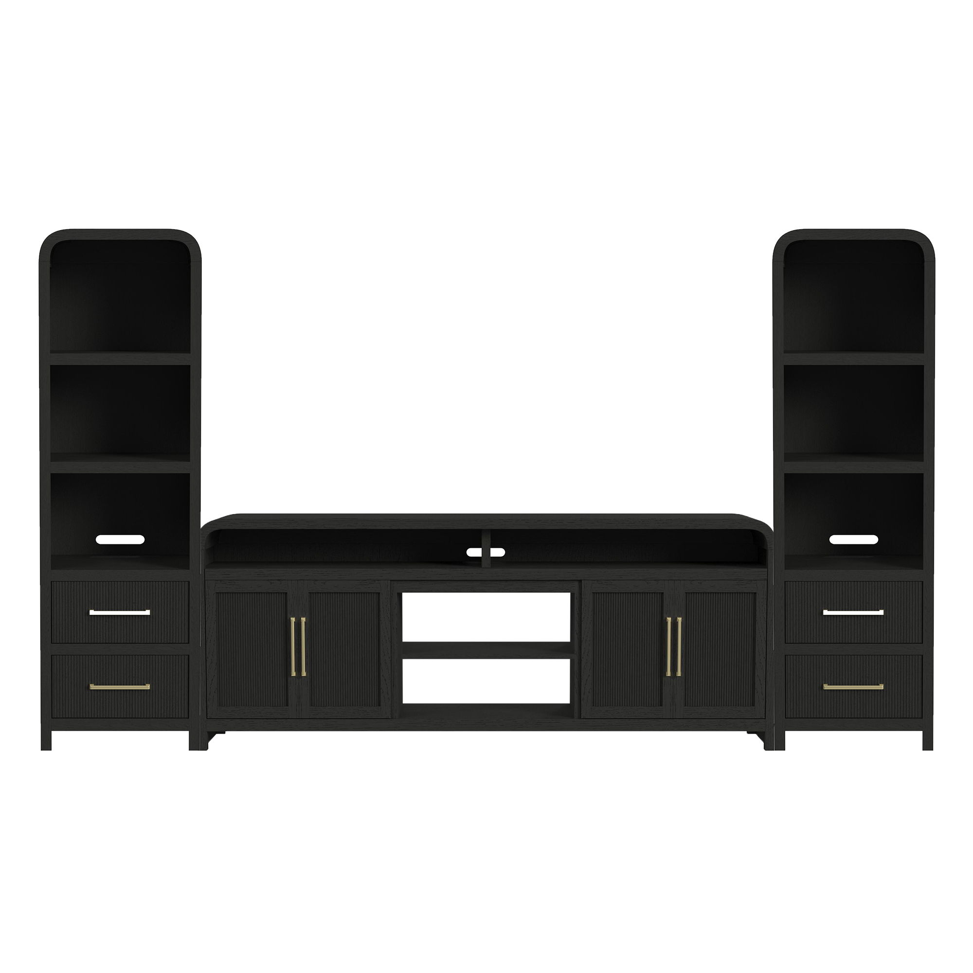 3 Pc · Entertainment Unit With 82" TV Console