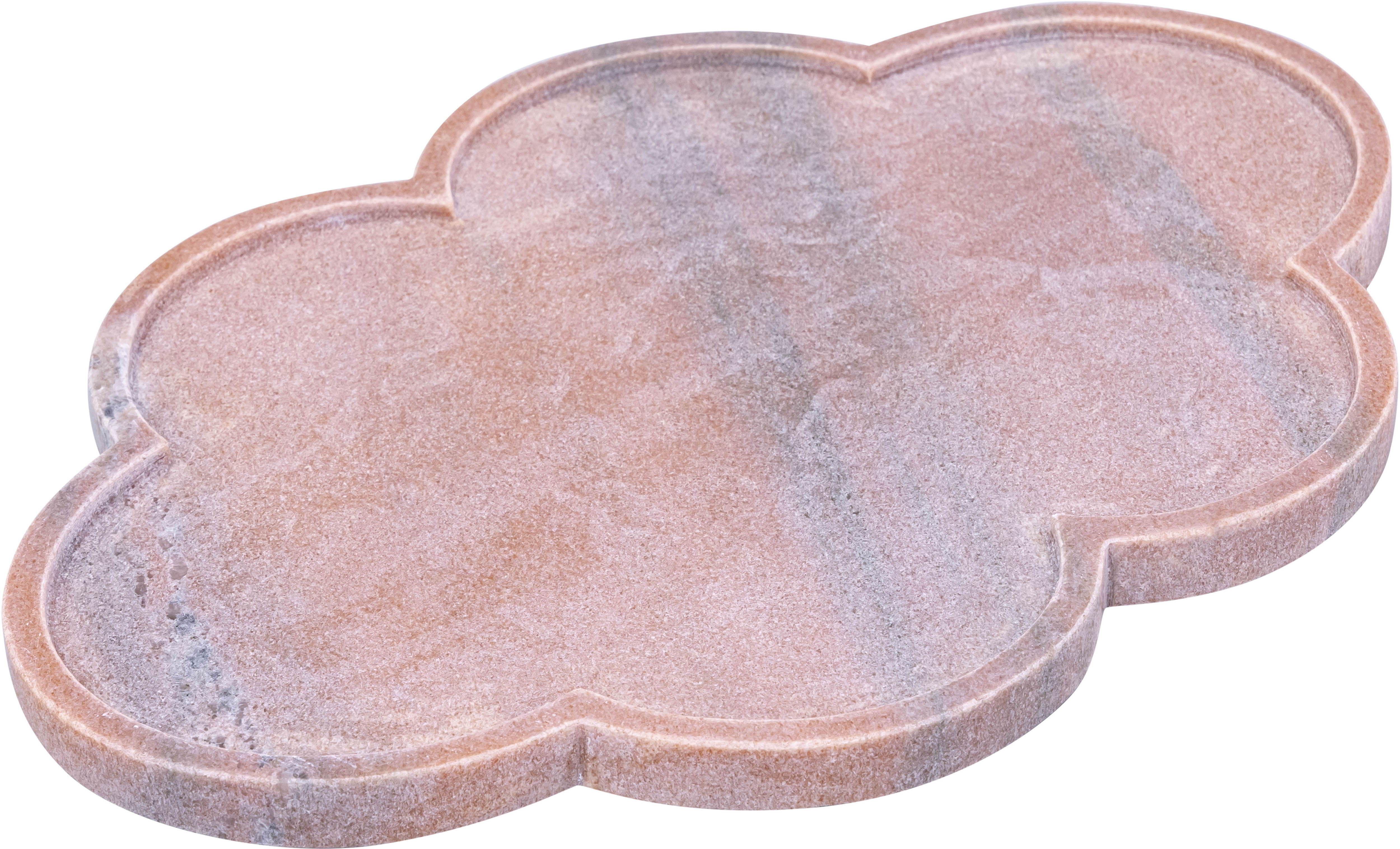 Rimini - Marble Clover Shaped Tray - Pink