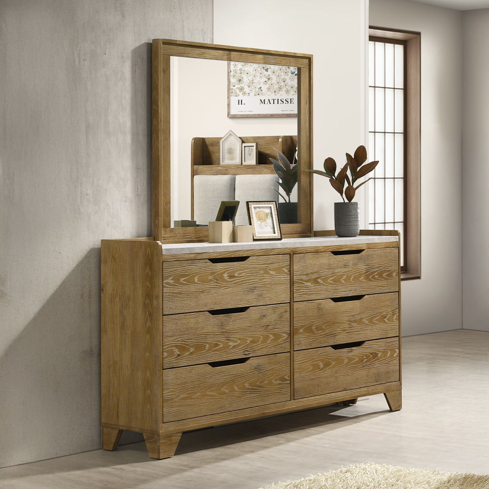 Garcia - Mirror - Light Brown, light brown, view 5