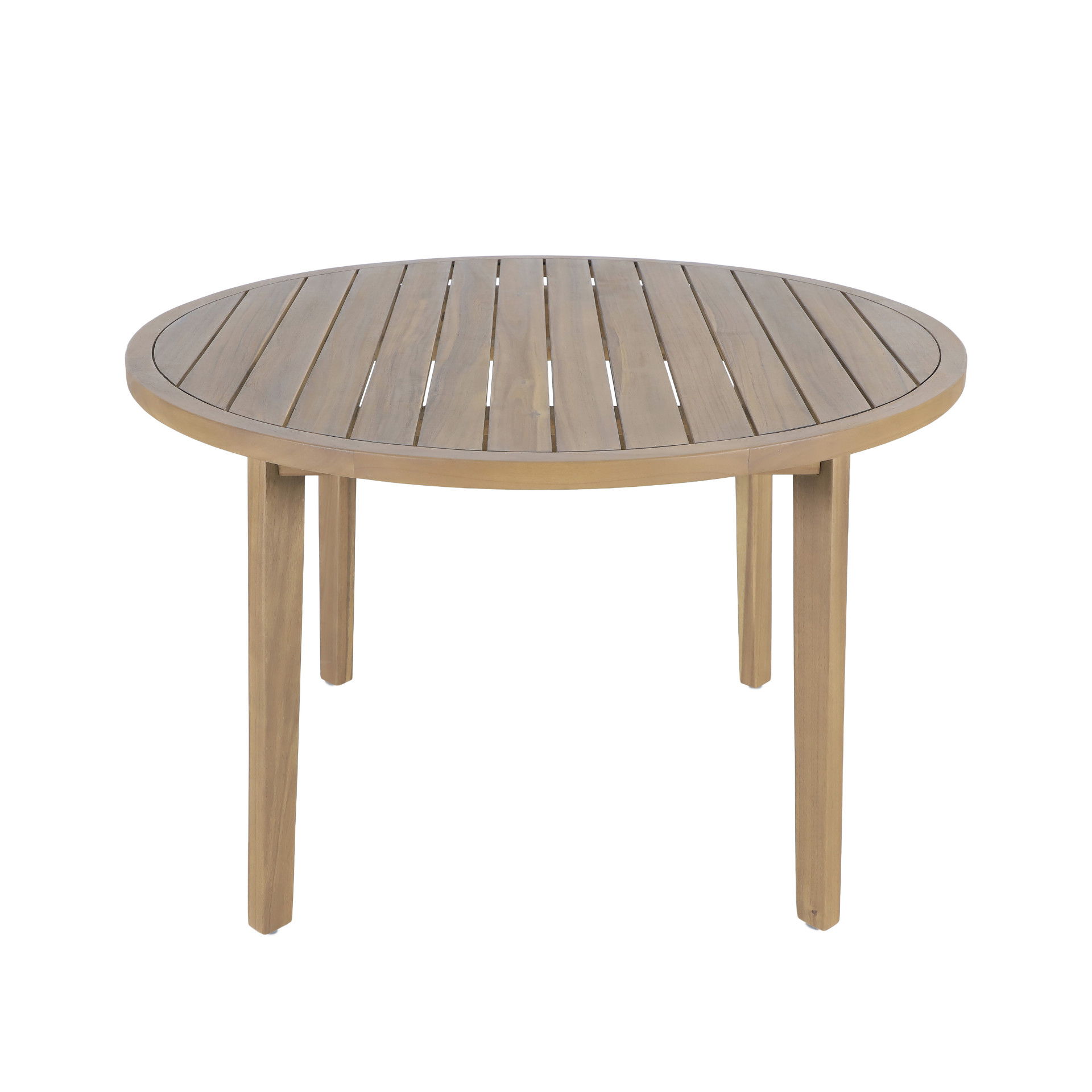 Arden - Round Patio Dining Table - Natural, light brown, view 4