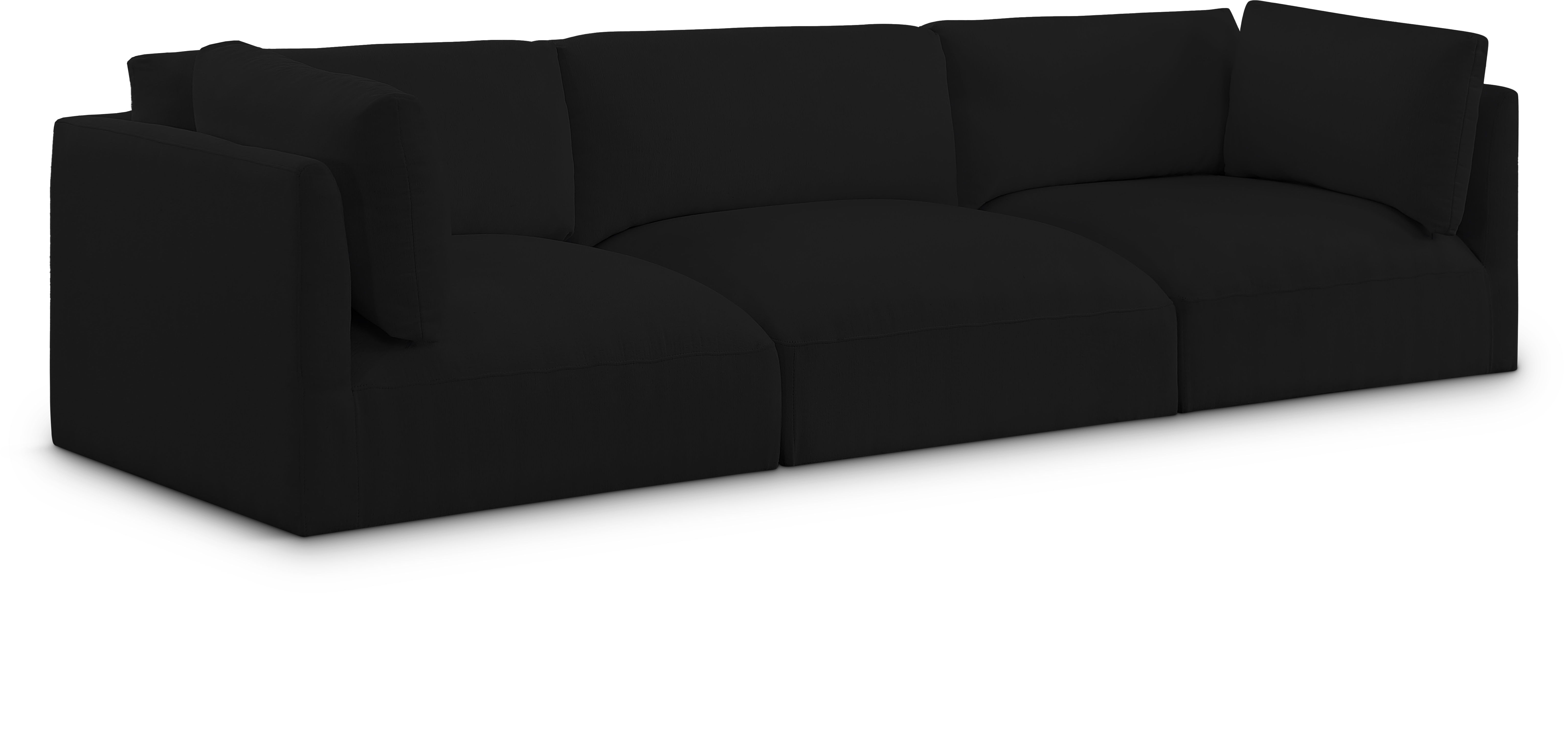 Ease - 3 Seat Modular Sofa - Black