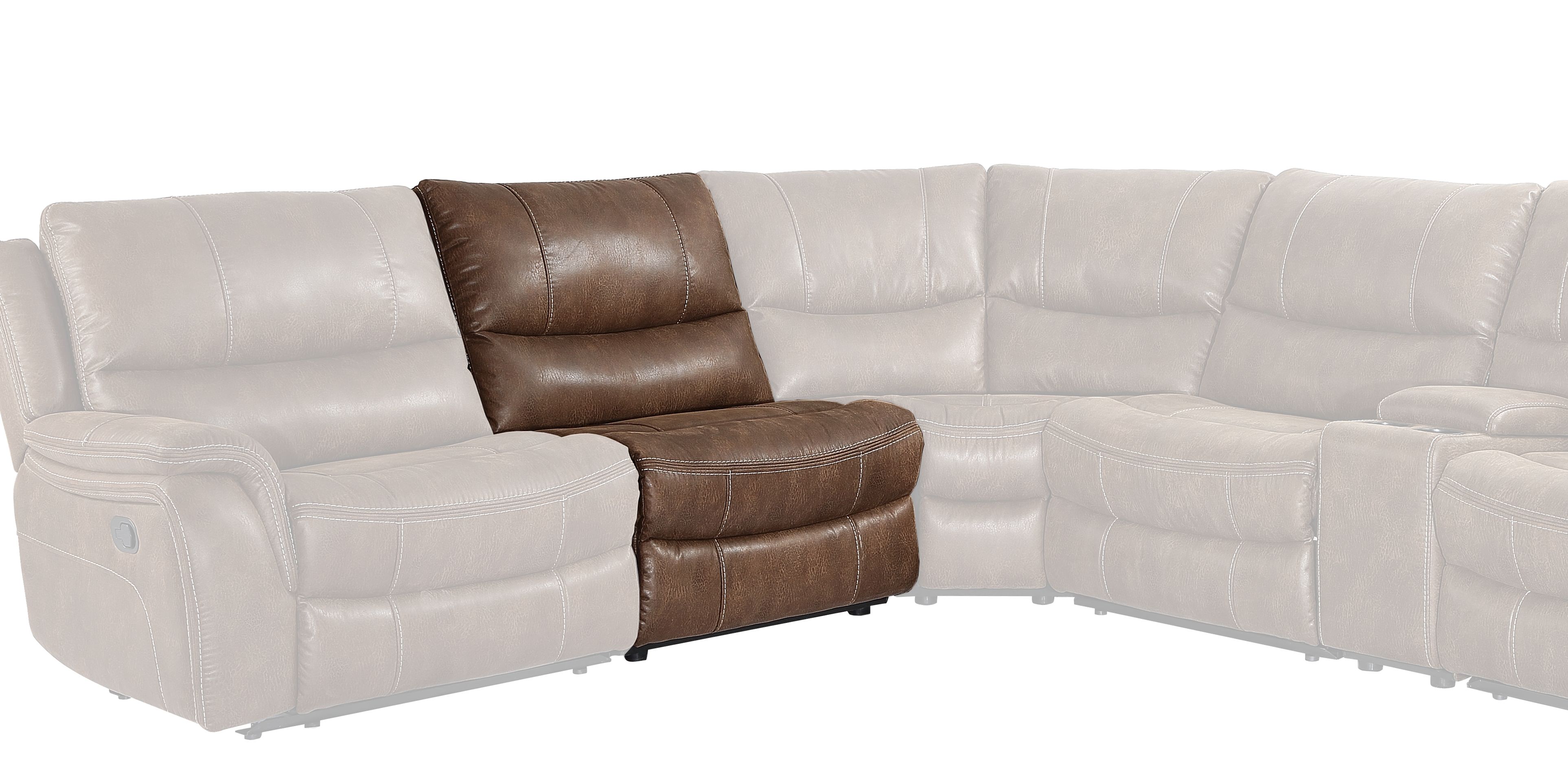 Lehi - Armless Chair - Brindle