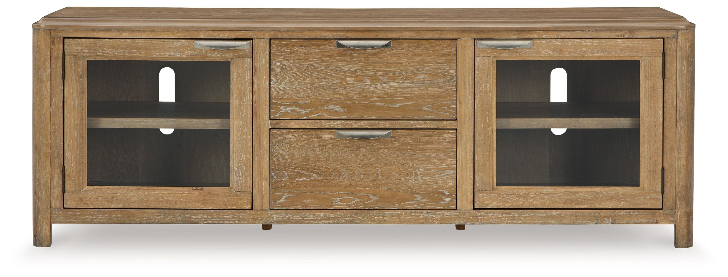 Ashley Furniture Rencott - Extra Large TV Stand - Light Brown - Image 4