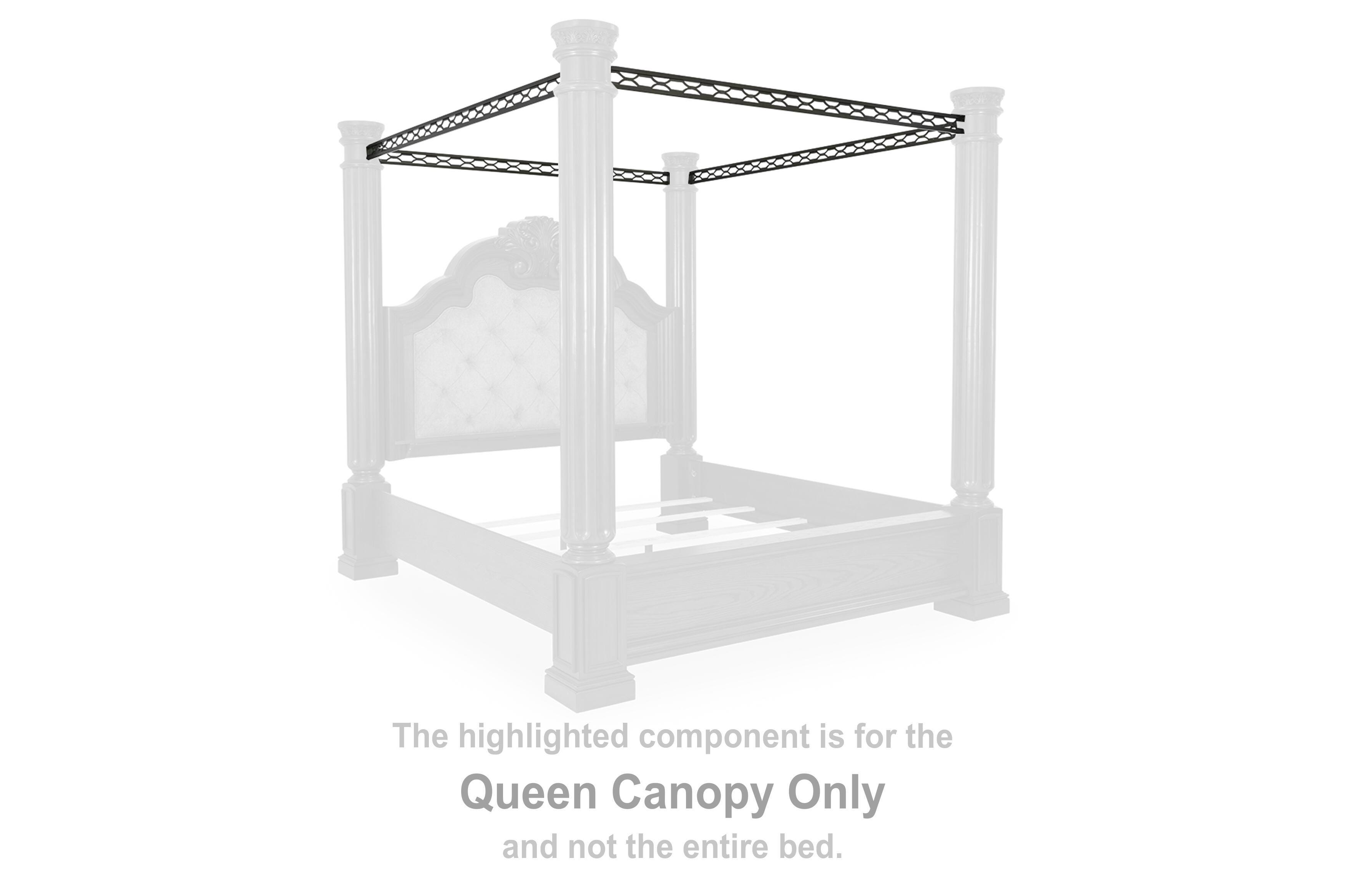 Maylee – Queen Canopy – Dark Brown