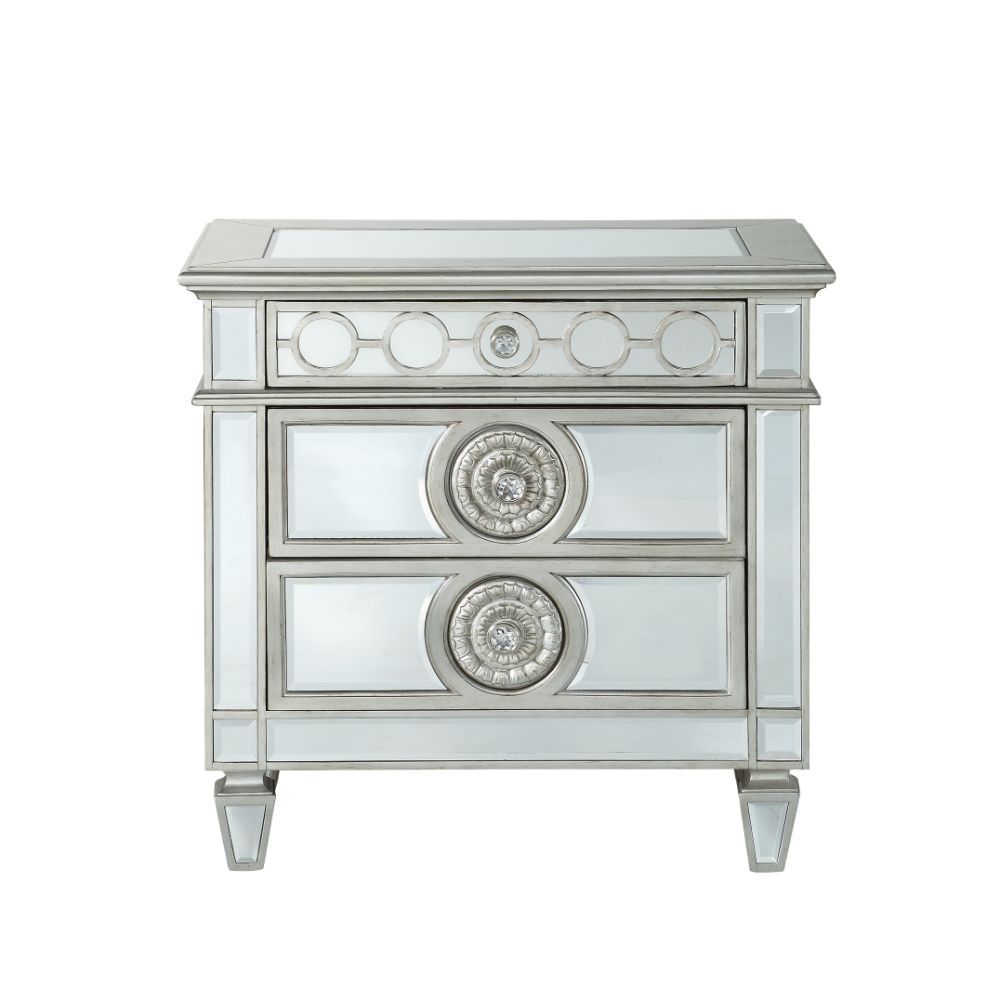Varian - Nightstand - Mirrored, silver, view 2