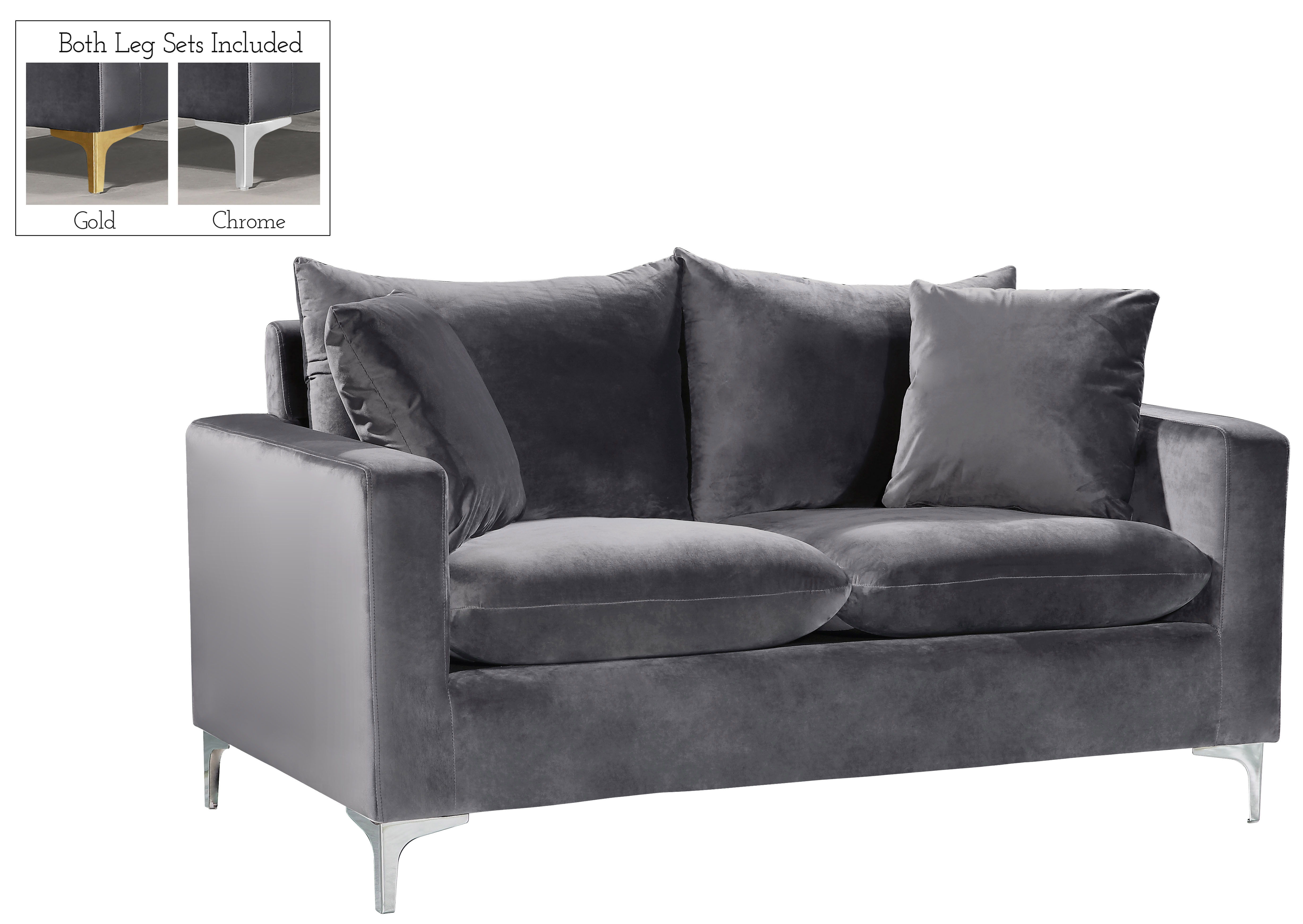 Naomi - Loveseat - Gray