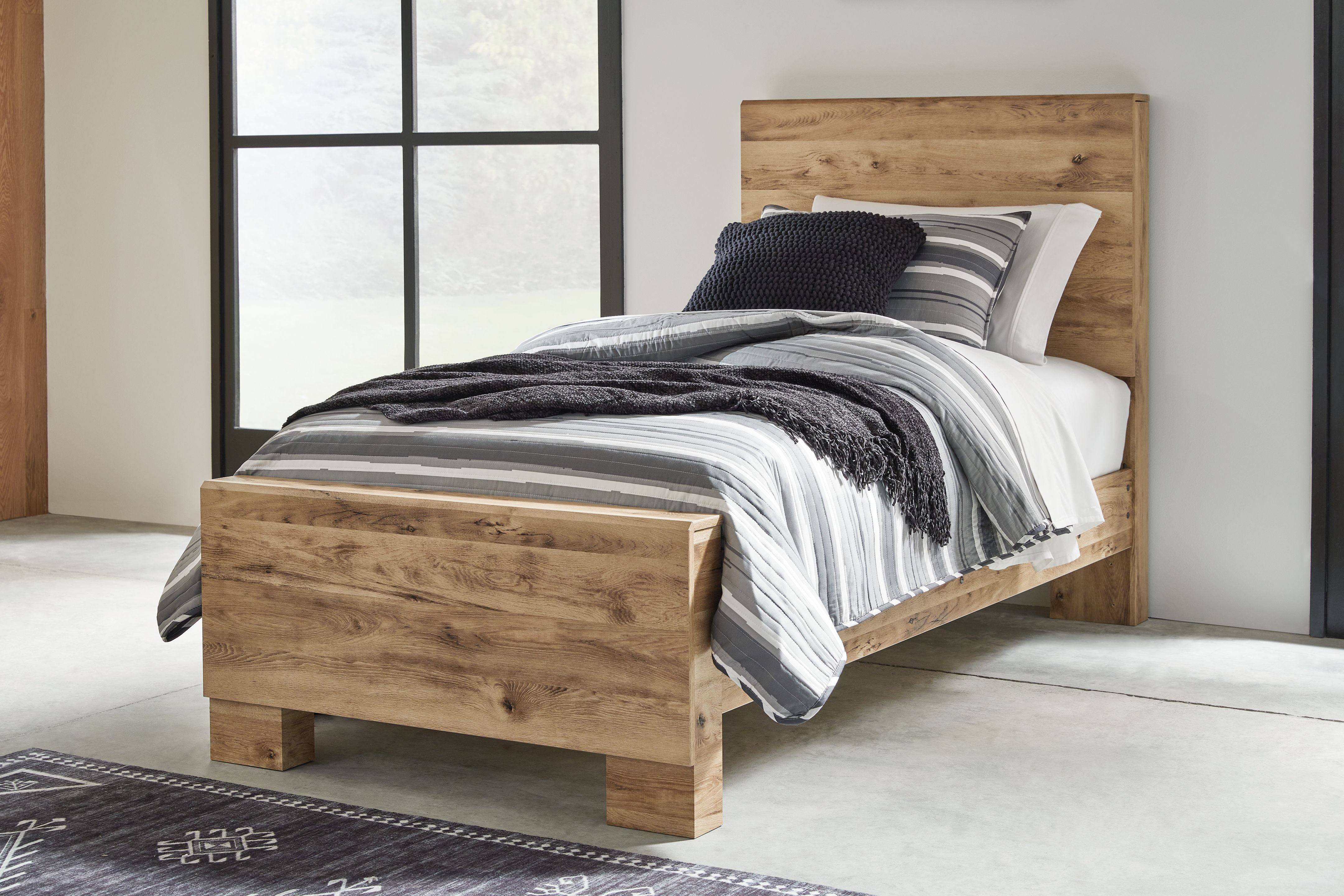 Ashley Furniture Hyanna - Twin Panel Bed - Tan - Image 2