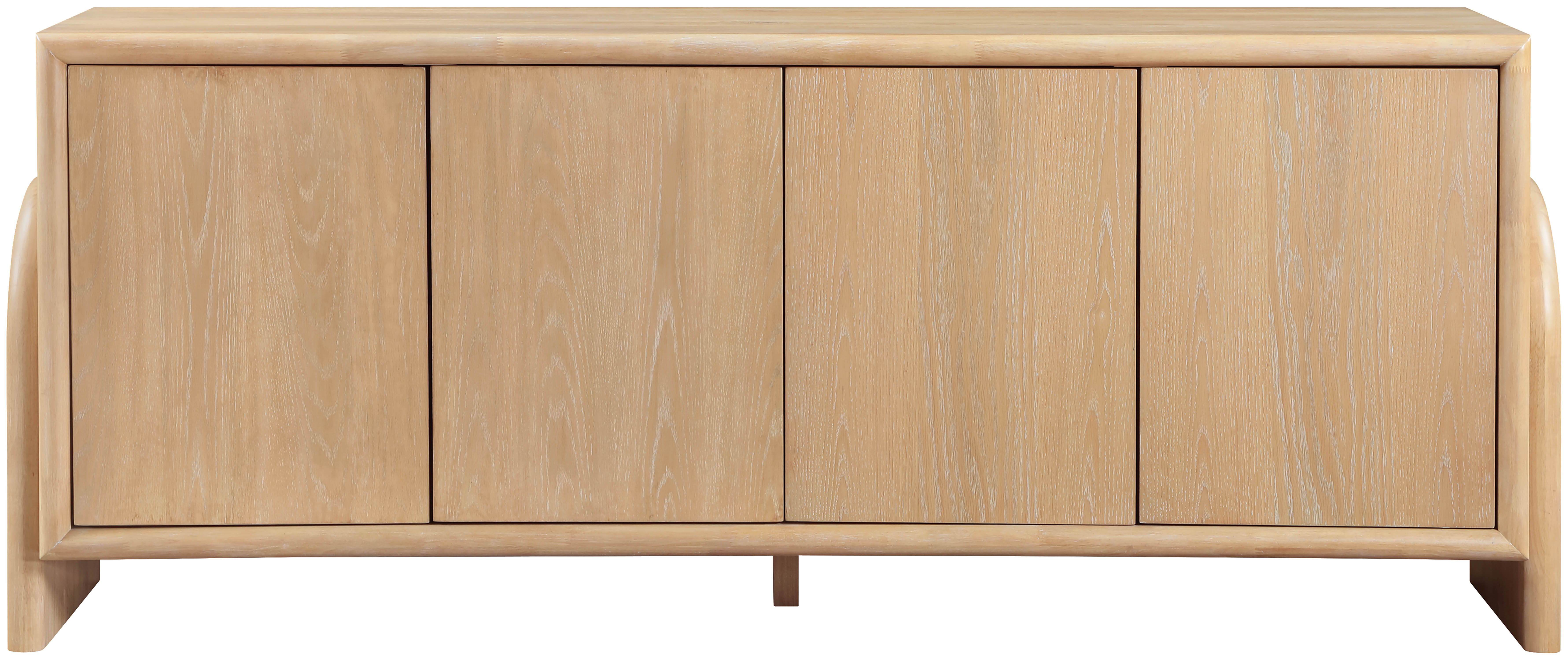 Elanor - Oak Veneer And Solid Wood Sideboard/Buffet - Natural