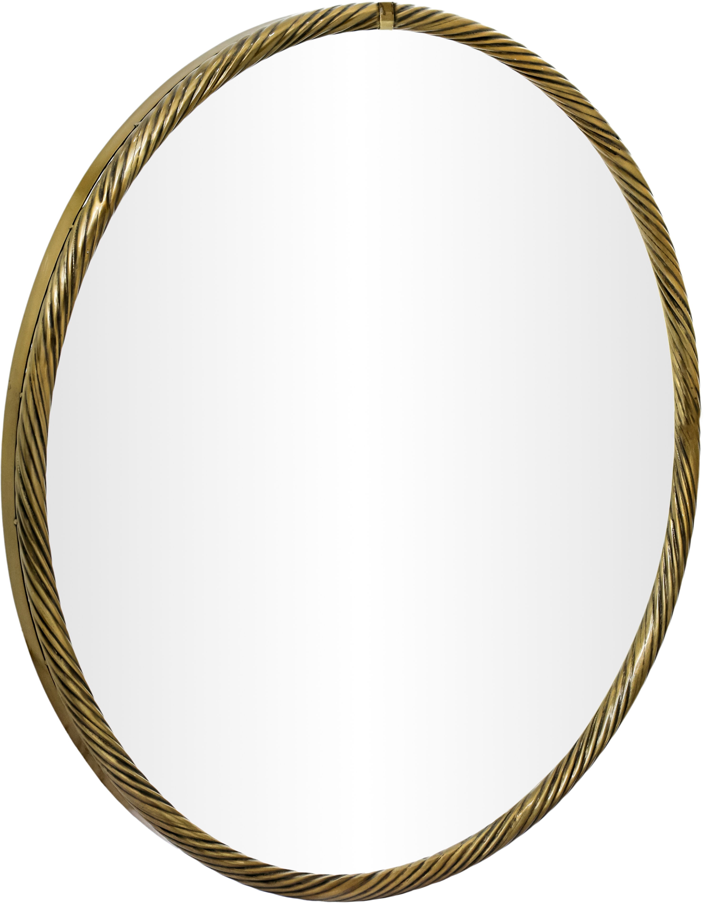 Avara - 24" Iron Mirror - Gold