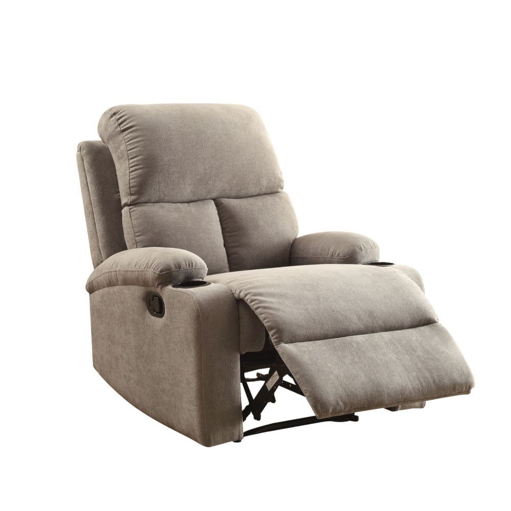 Rosia - Motion Recliner - Gray Linen, dark gray