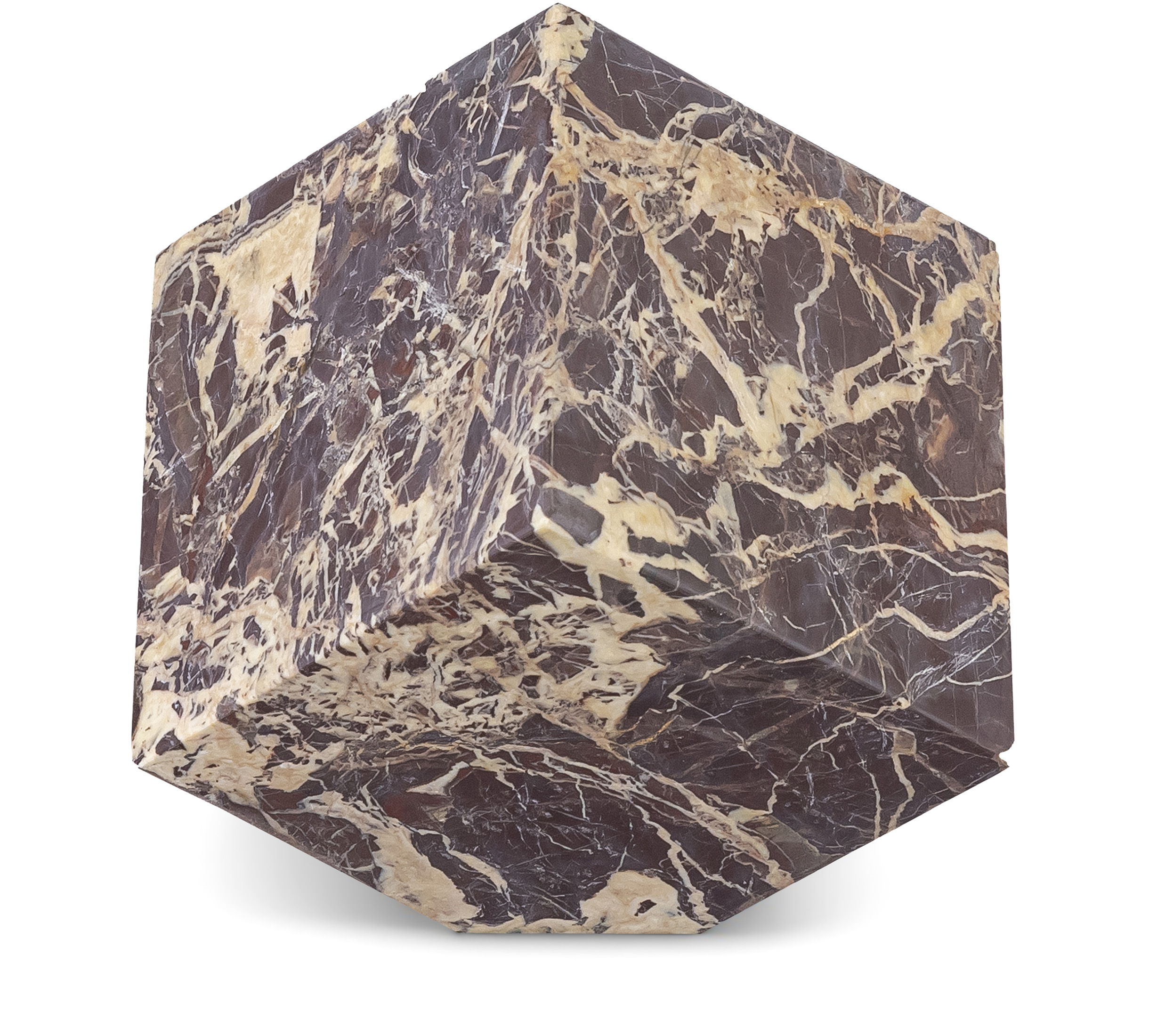 Block - Marble Decorative Cube - Cherry