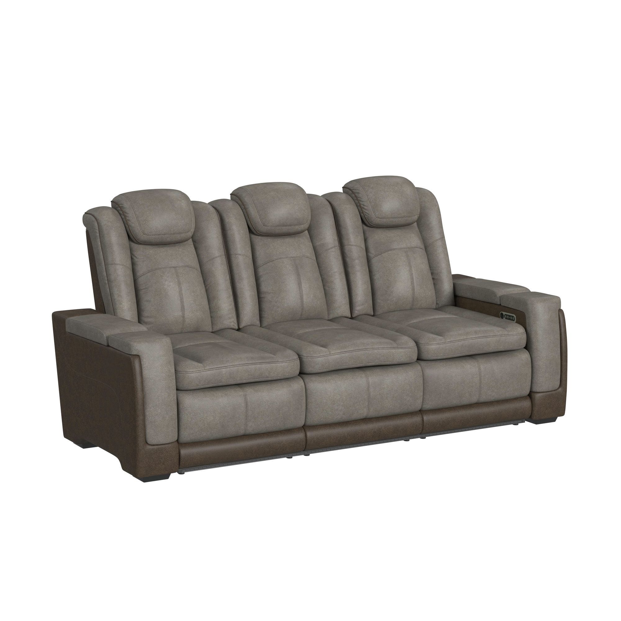 Lantana - 2 Piece Living Room Set (Sofa & Loveseat) - Rocky Gray/Brown