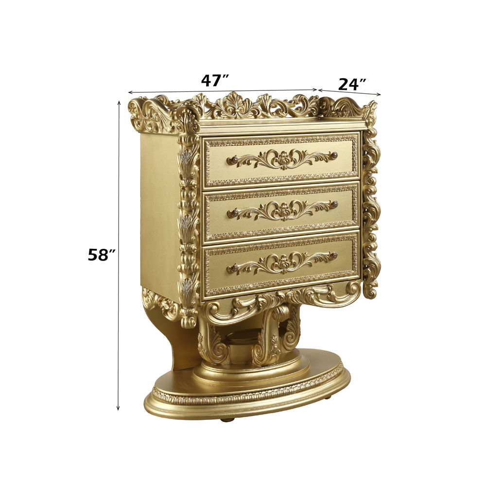 Bernadette - Chest - Gold, gold, view 6