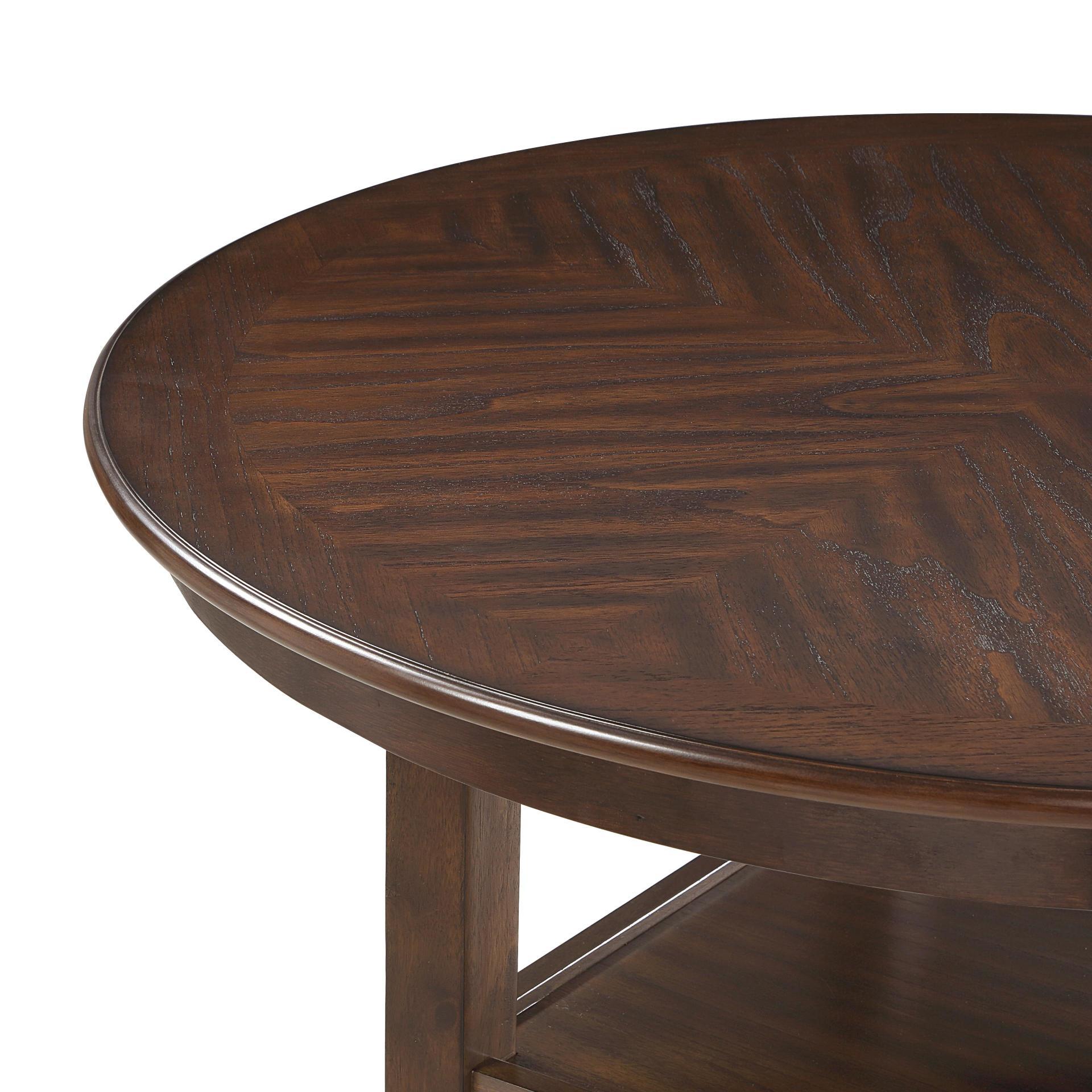 Amy - 5 Piece Counter Dining Set - Cherry, dark brown, view 6