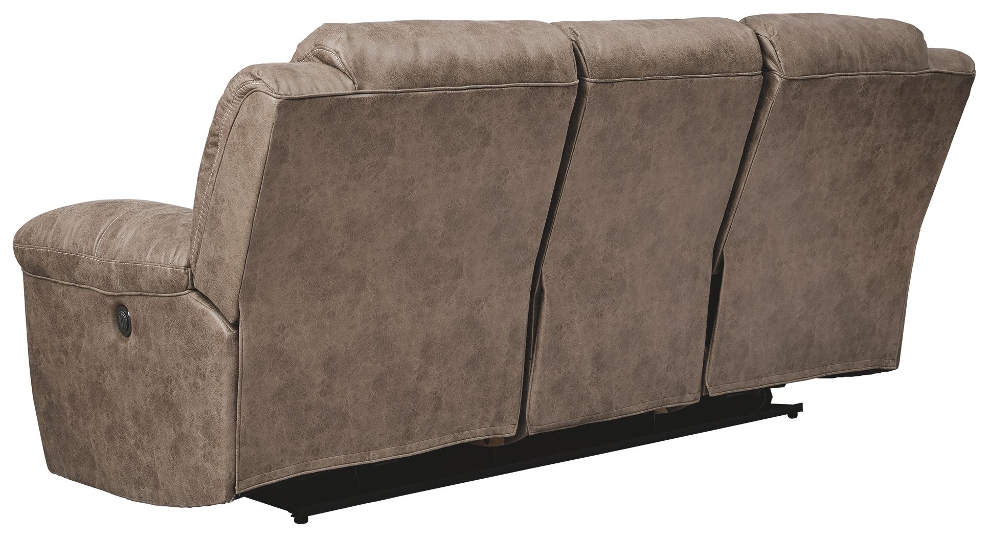 Ashley Furniture Stoneland - Reclining Power Sofa - Light Brown - Image 4