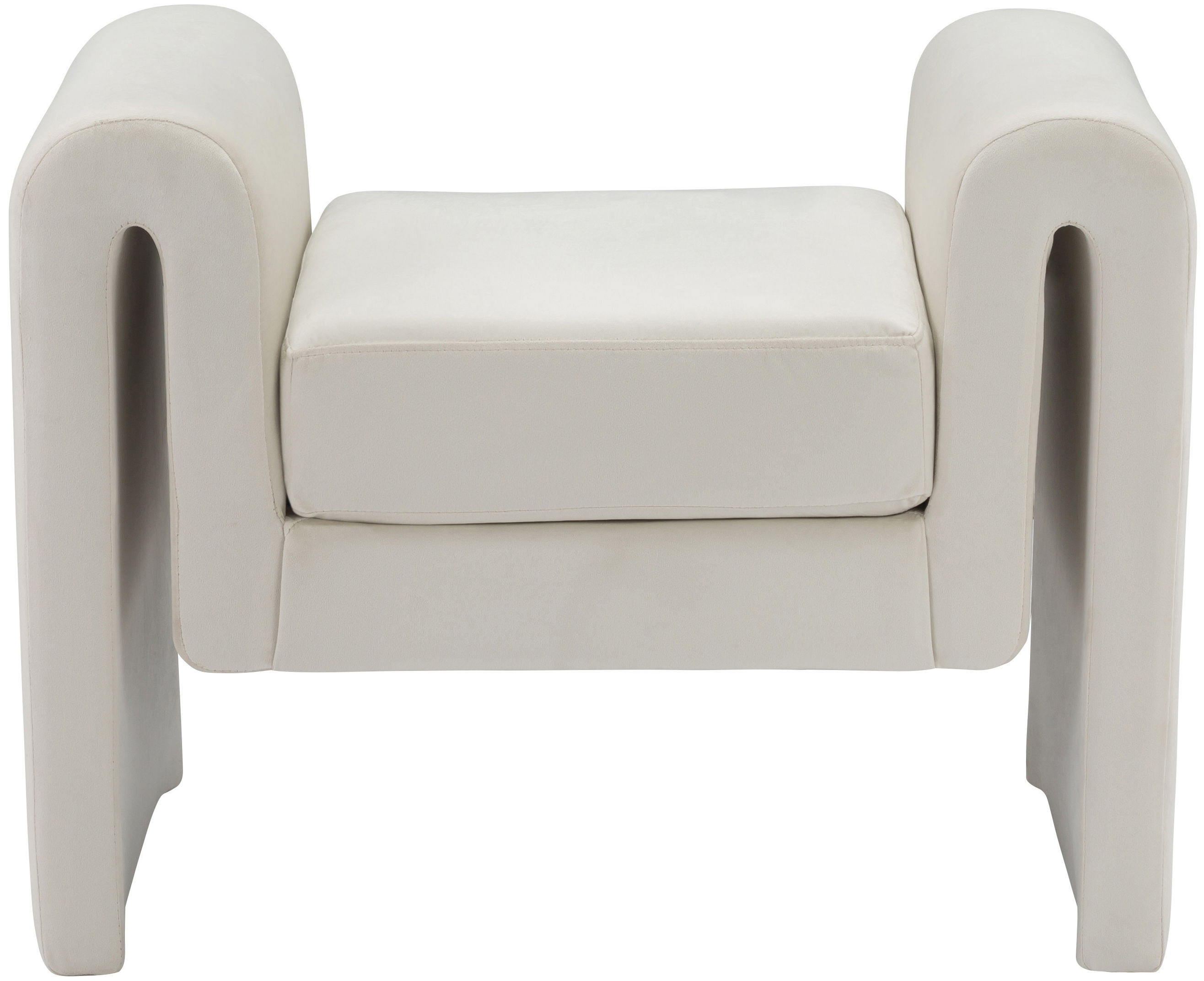 Sloan - Fabric Bench - Cream
