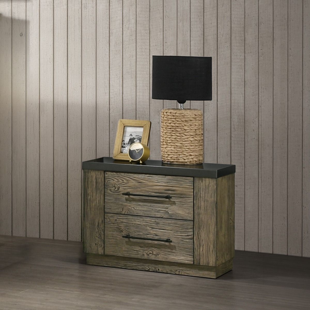 Lance - Nightstand - Tree Bark, light brown, view 3