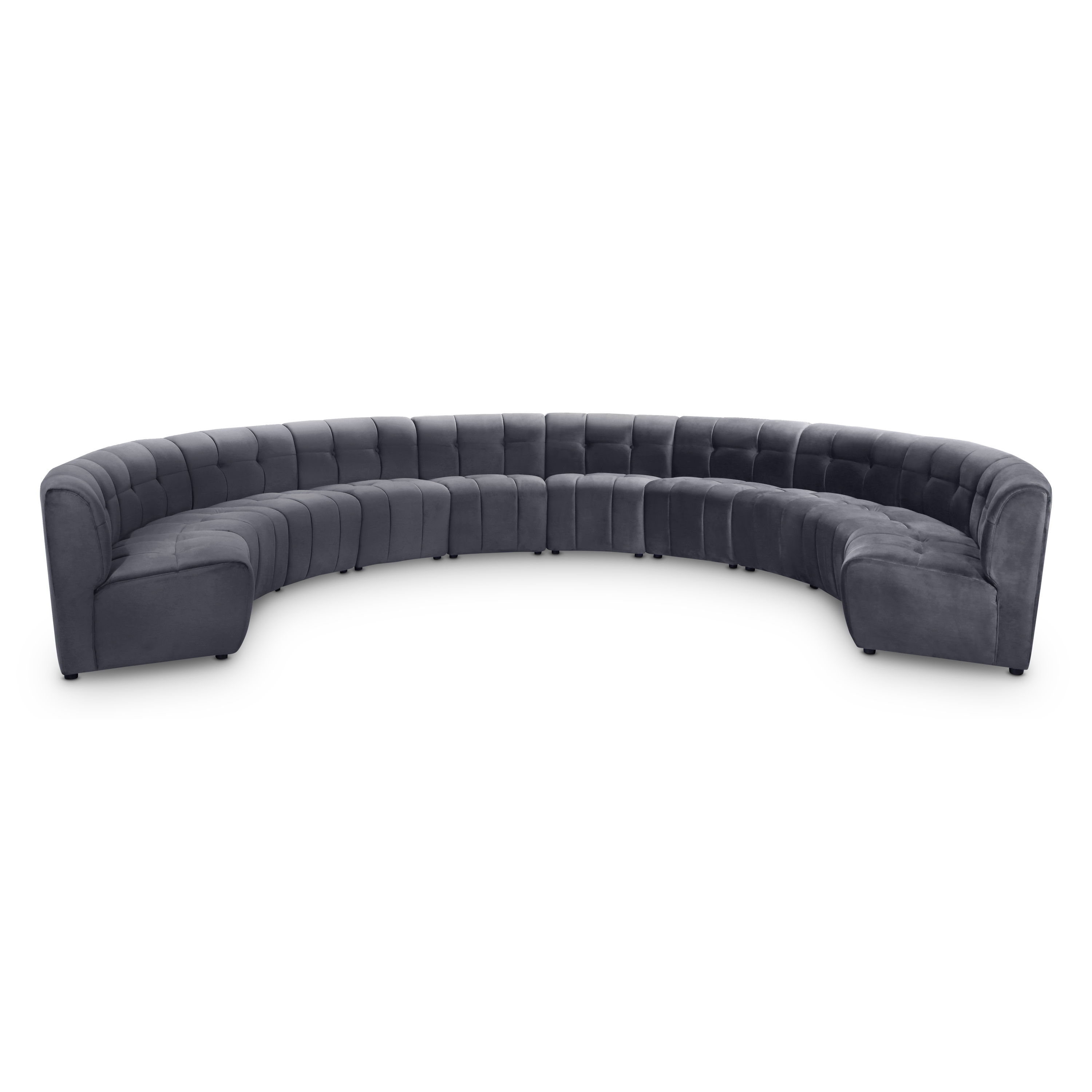 Limitless - 10 Piece Modular Sectional - Gray