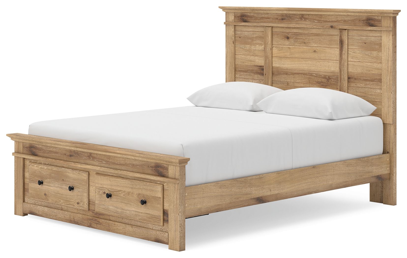 Ashley Furniture Makidern - Queen Panel Storage Bed With Storage Footboard - Tan - Image 5
