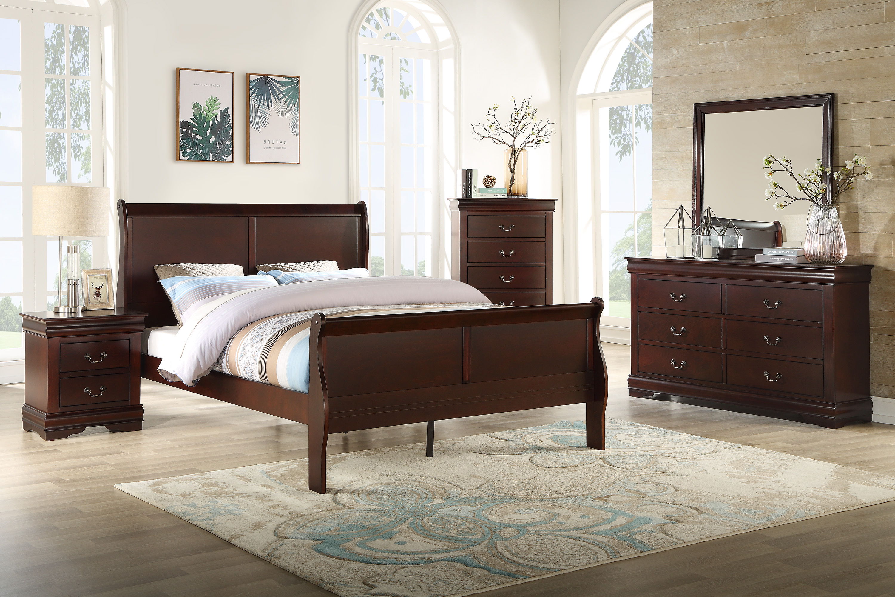 Louis Philip Brown Bedroom Group Image