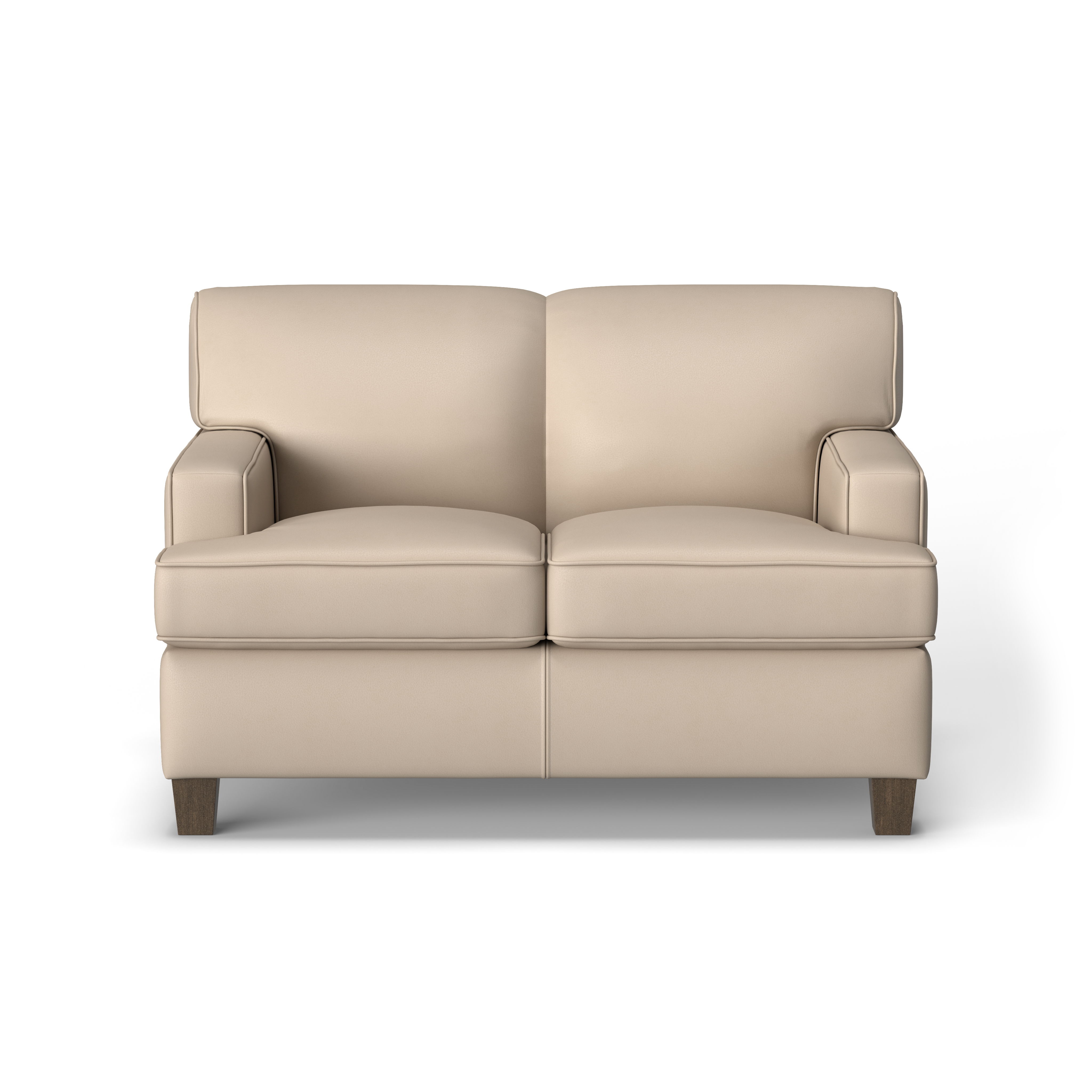 Dempsey - Leather Loveseat, dark brown, view 6