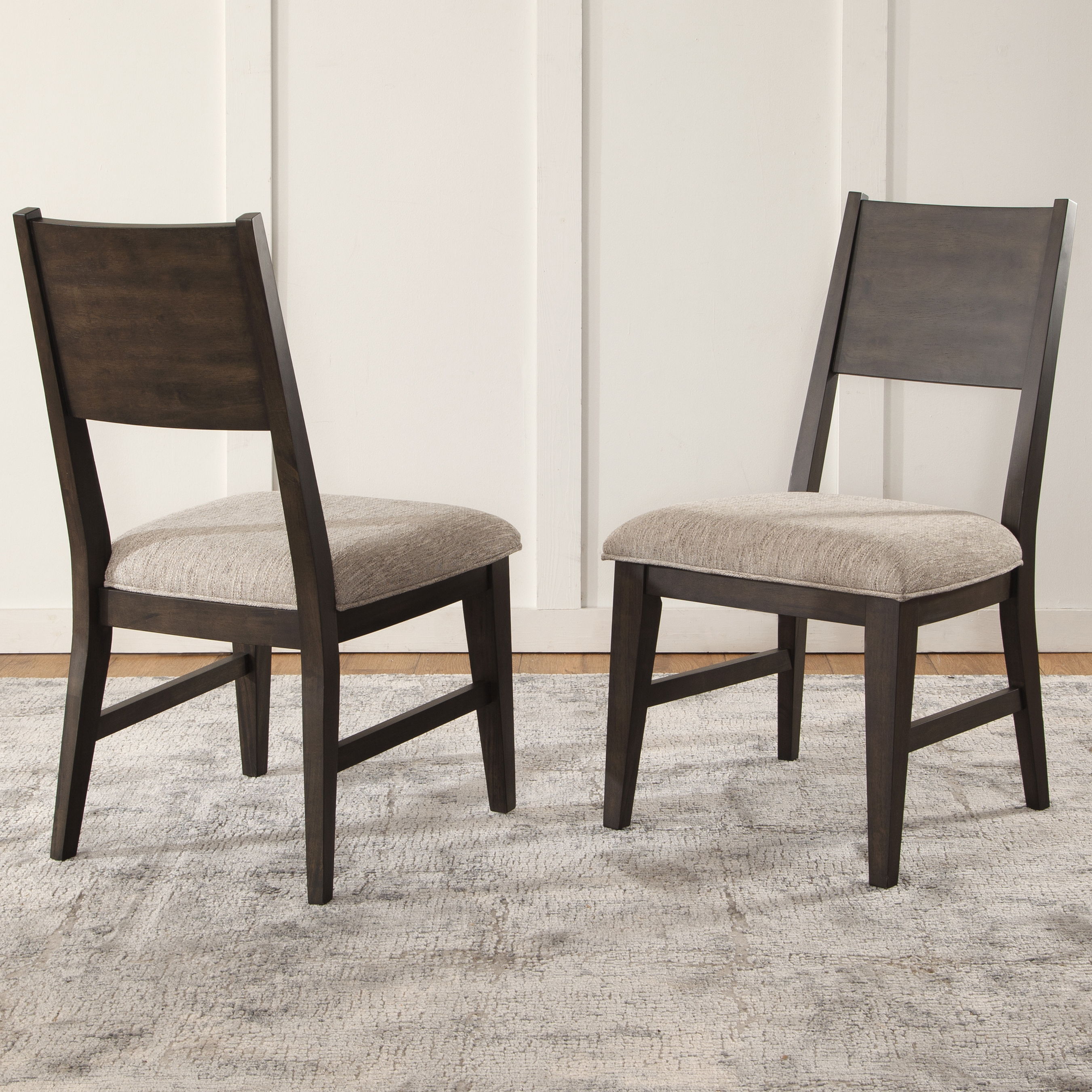 Norvell - Side Chair - Gray / Brown
