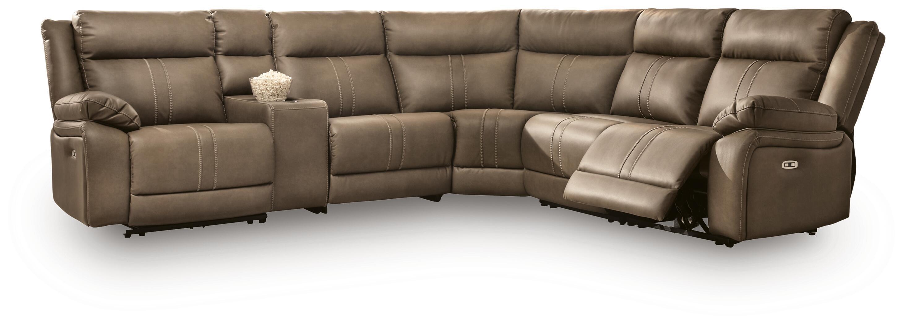 6 Pc · Power Reclining Sectional With Audio Console