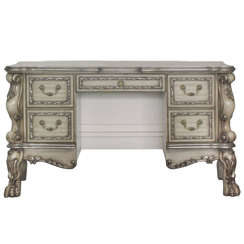 Dresden - Vanity Desk - Vintage Bone White, beige, view 6
