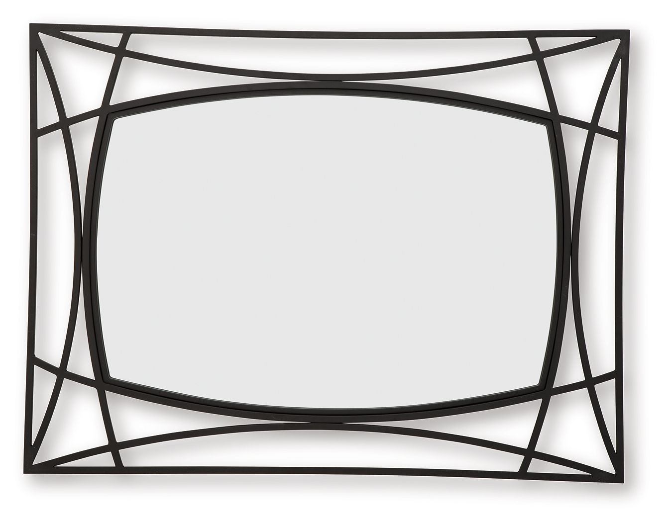 Freenville - Accent Mirror - Black, black, view 4