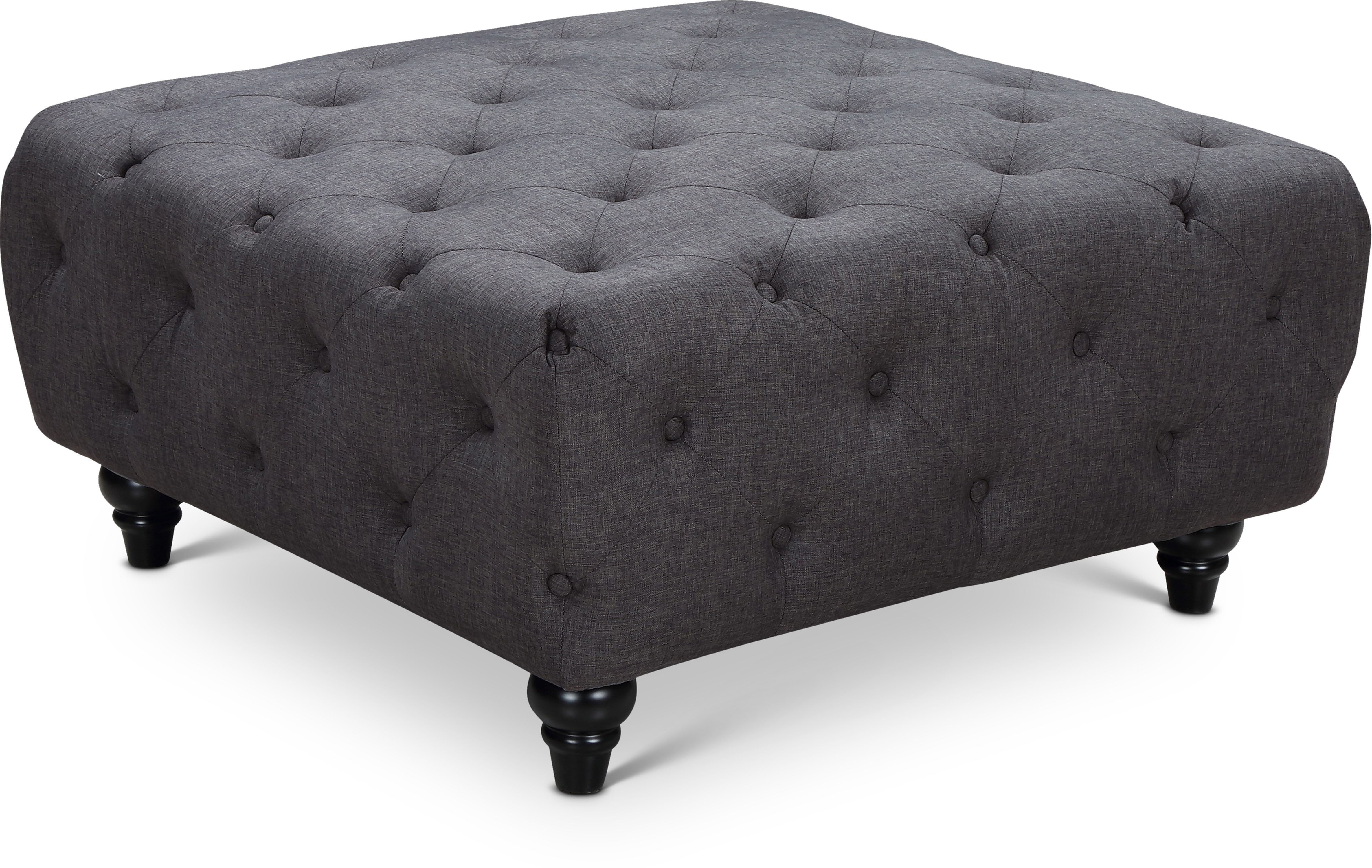 Chesterfield - Ottoman - Gray