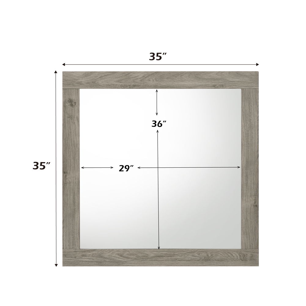 Mari - Mirror - Light Gray Finish, gray, view 4