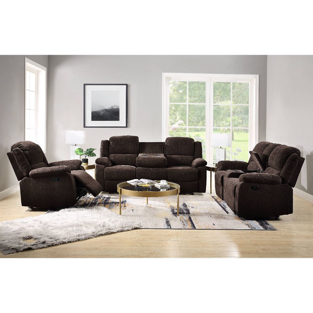 Madden - Motion Sofa - Brown Chenille, dark brown