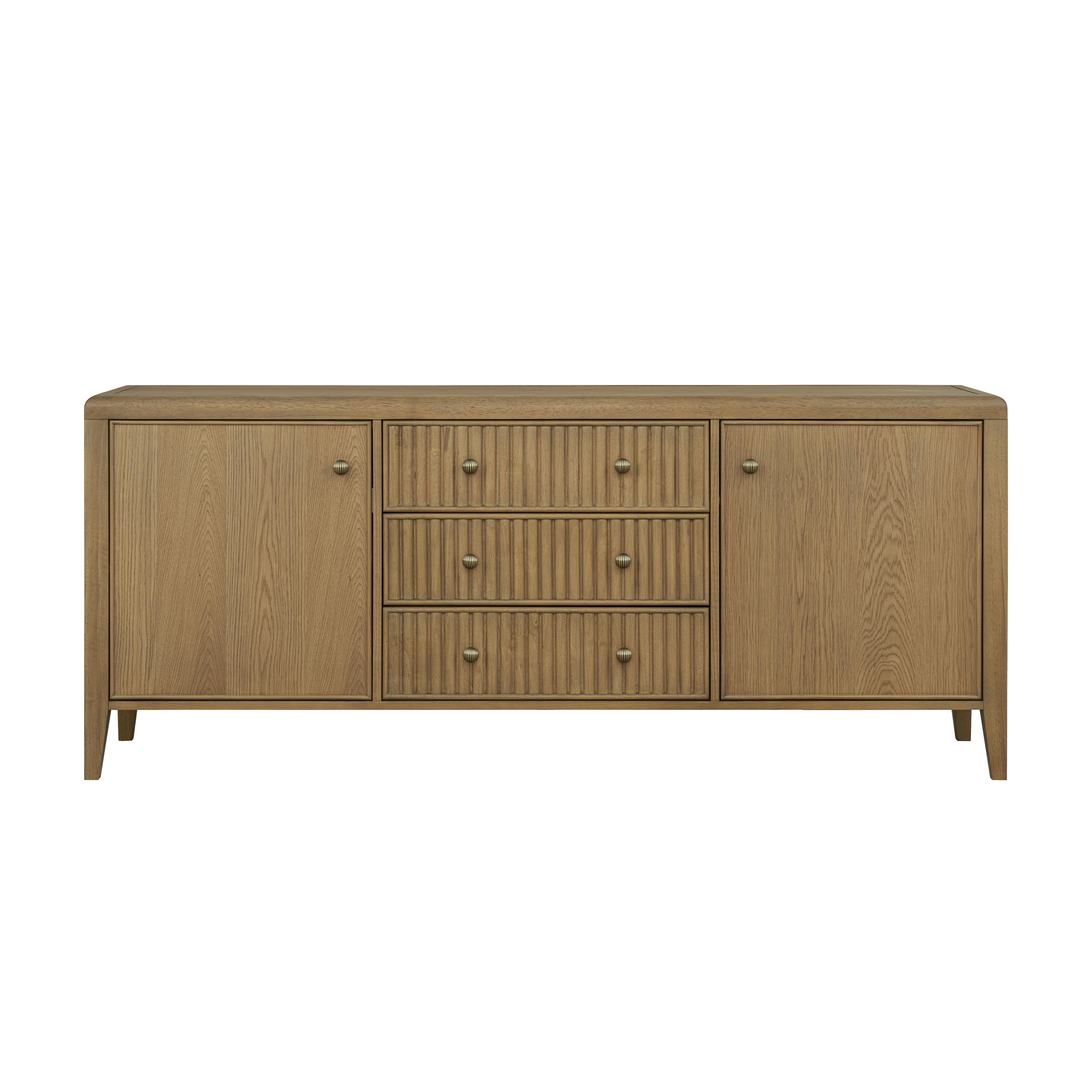 Reed - Entertainment Base - Driftwood Oak, dark brown, view 2