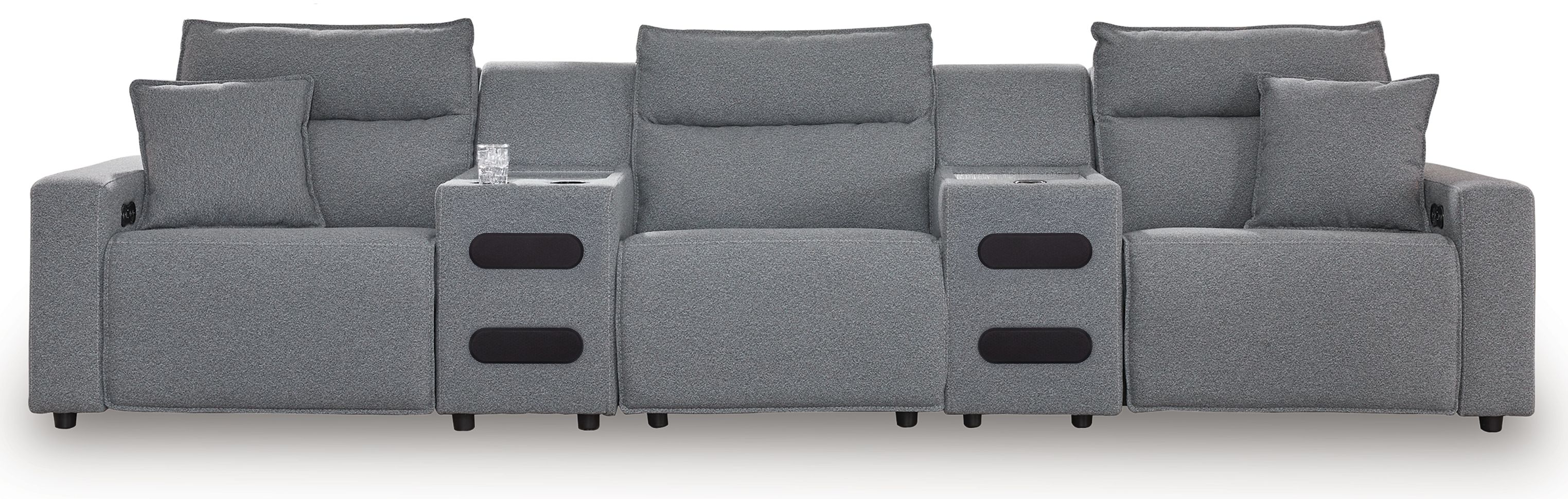 5 Pc · Power Reclining Sectional With 2 Audio Consoles