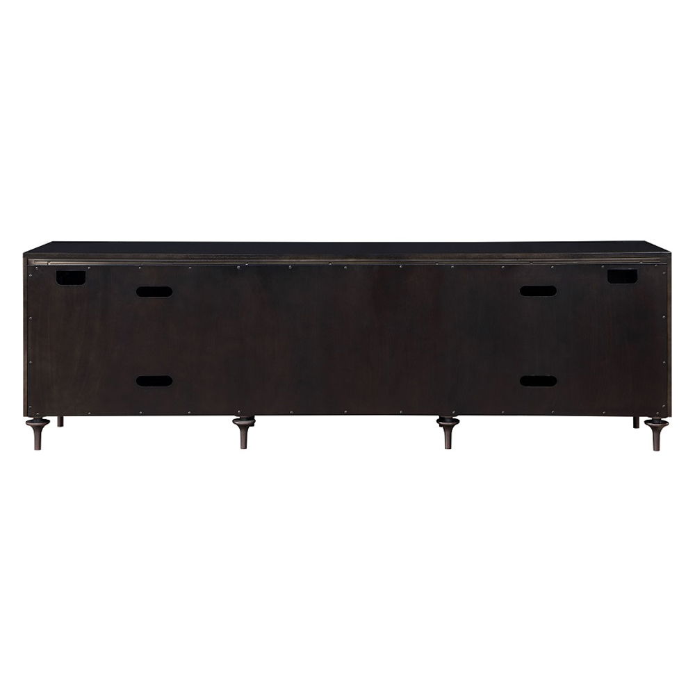 Diya - Console Cabinet - Forged Bronze & Espresso, dark brown, view 4
