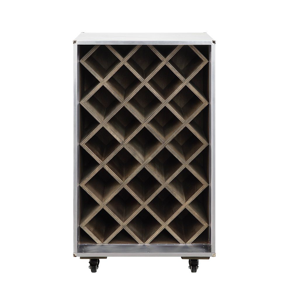Raini - Wine Cabinet - Aluminum, dark gray, view 6