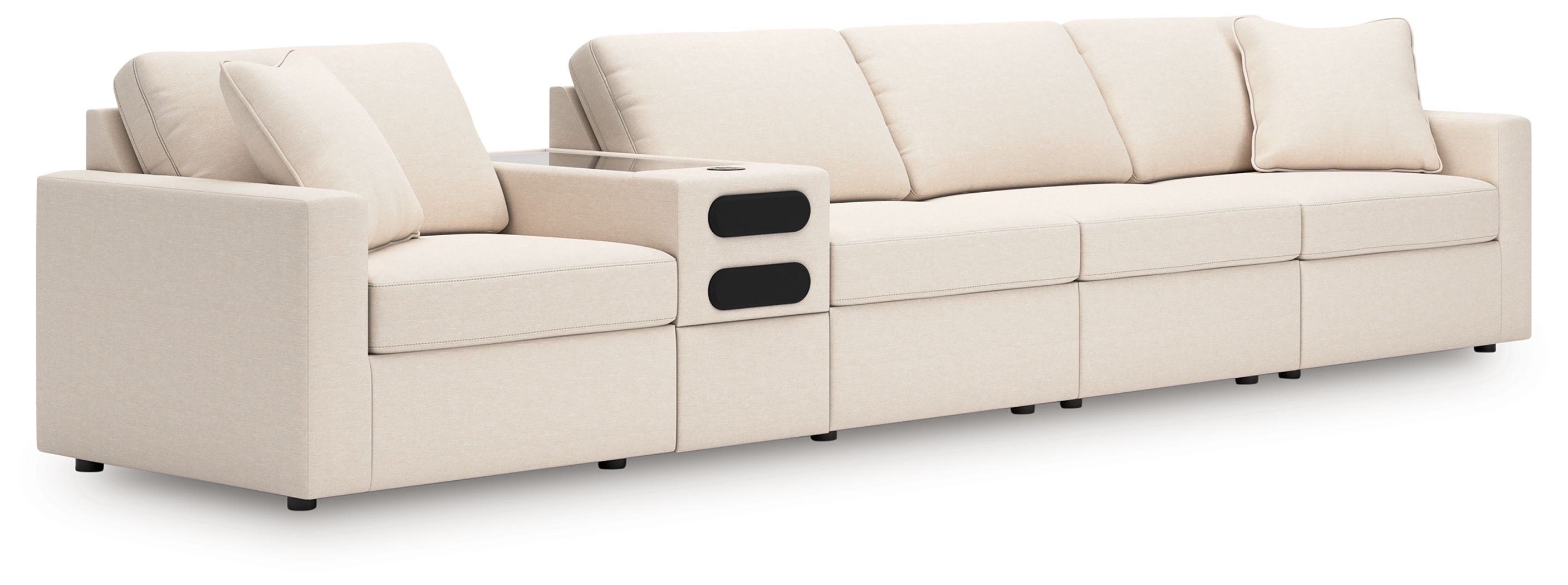 5 Pc · Sectional With Audio Console