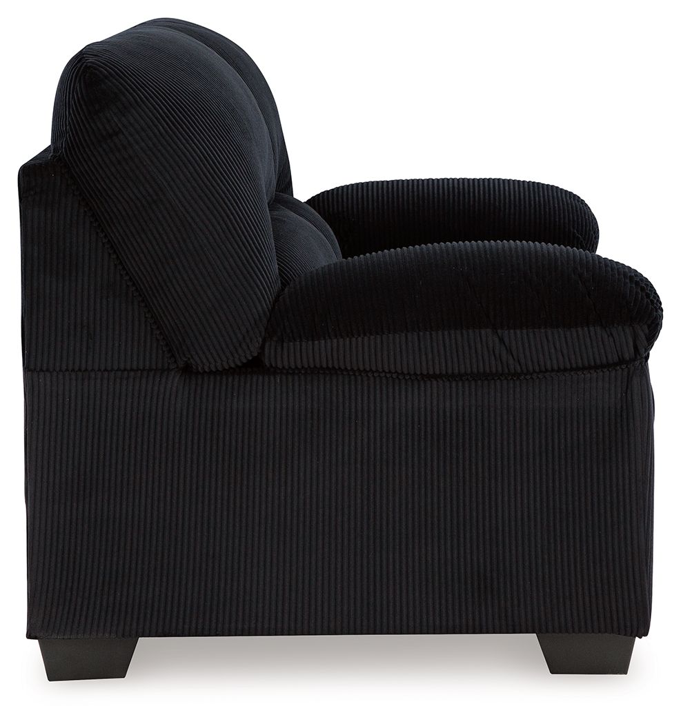 Ashley Furniture SimpleJoy - Loveseat - Onyx - Image 4