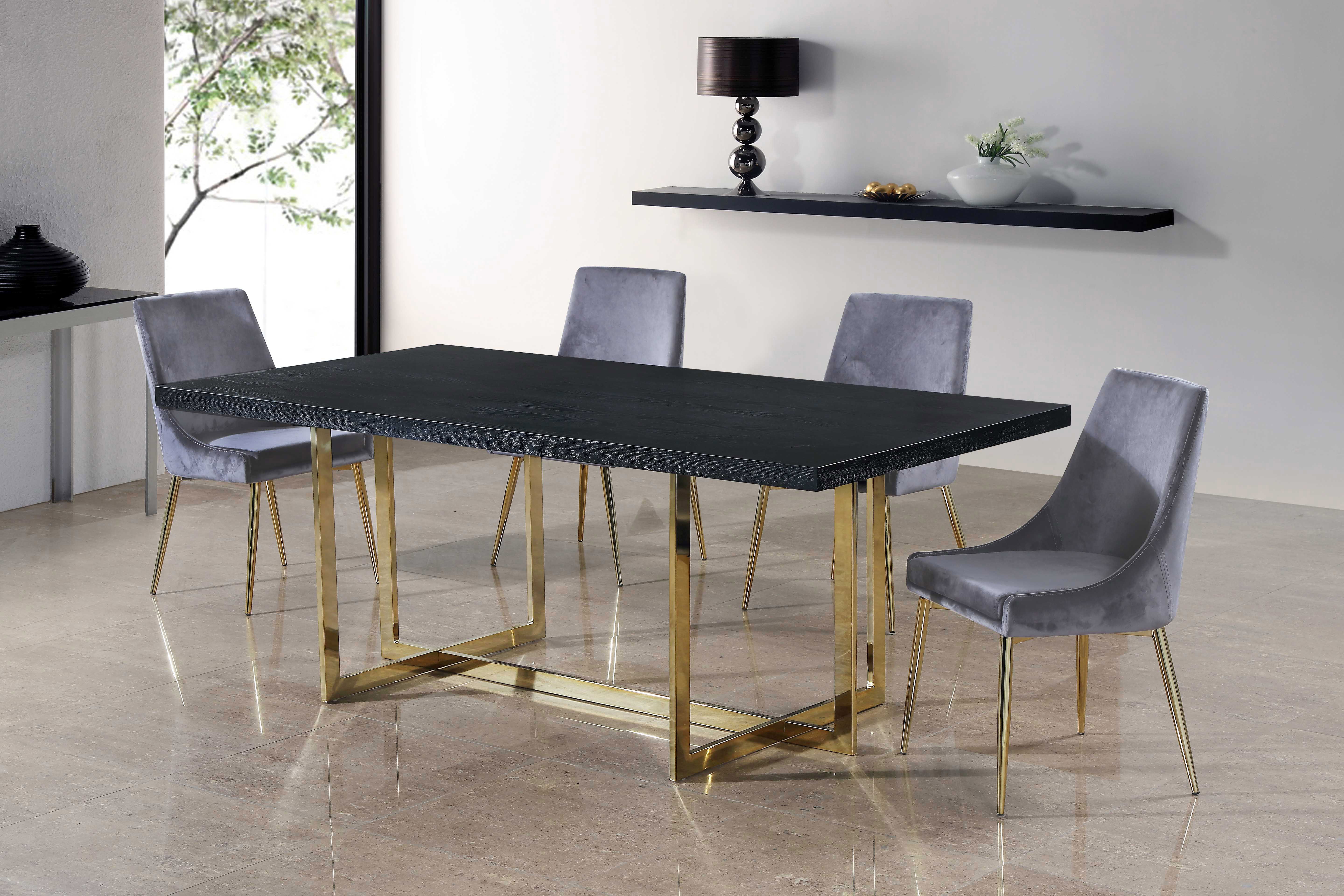 Karina - Fabric Dining Chair (Set of 2) - Gray