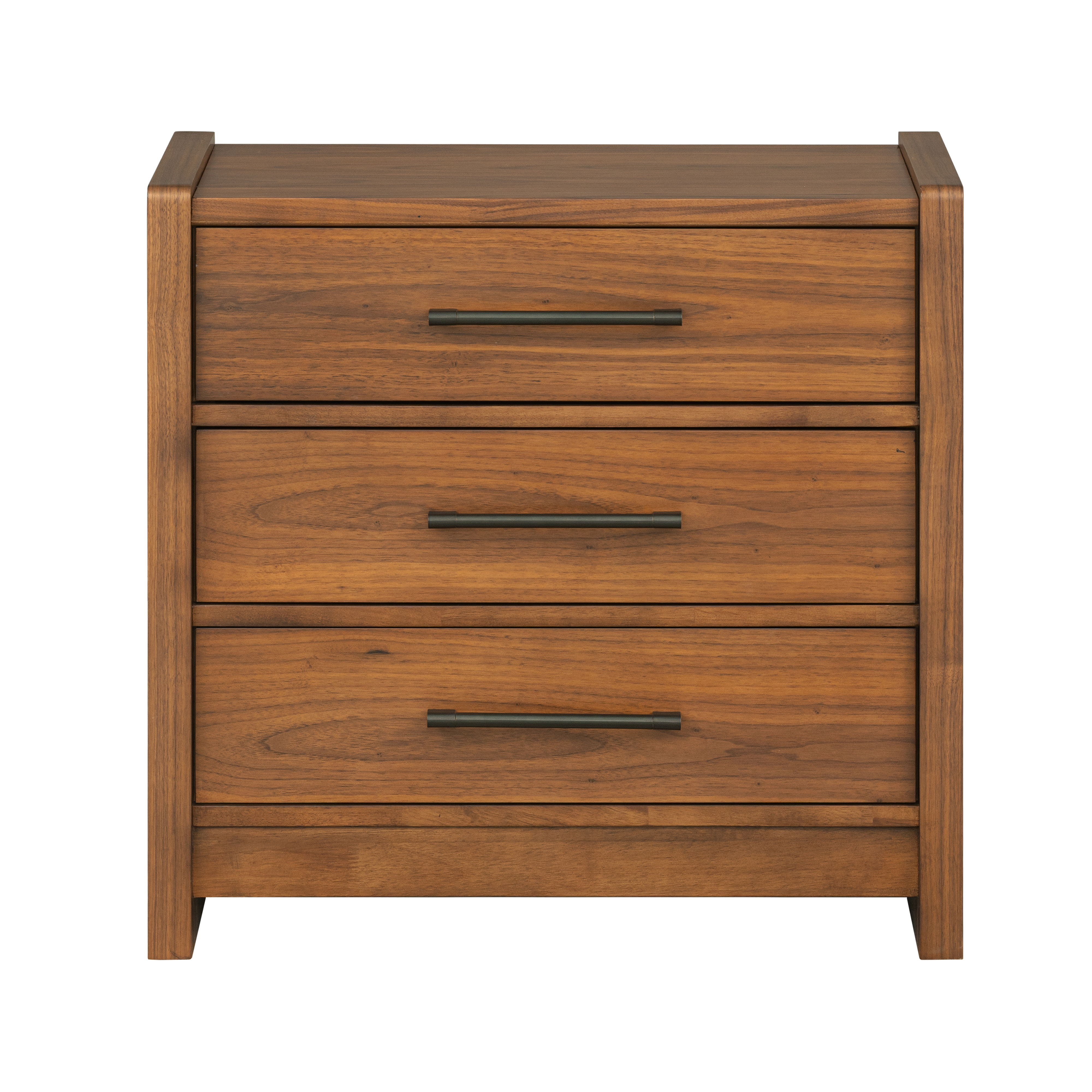 Lincoln - Nightstand - Warm Walnut, light brown, view 2